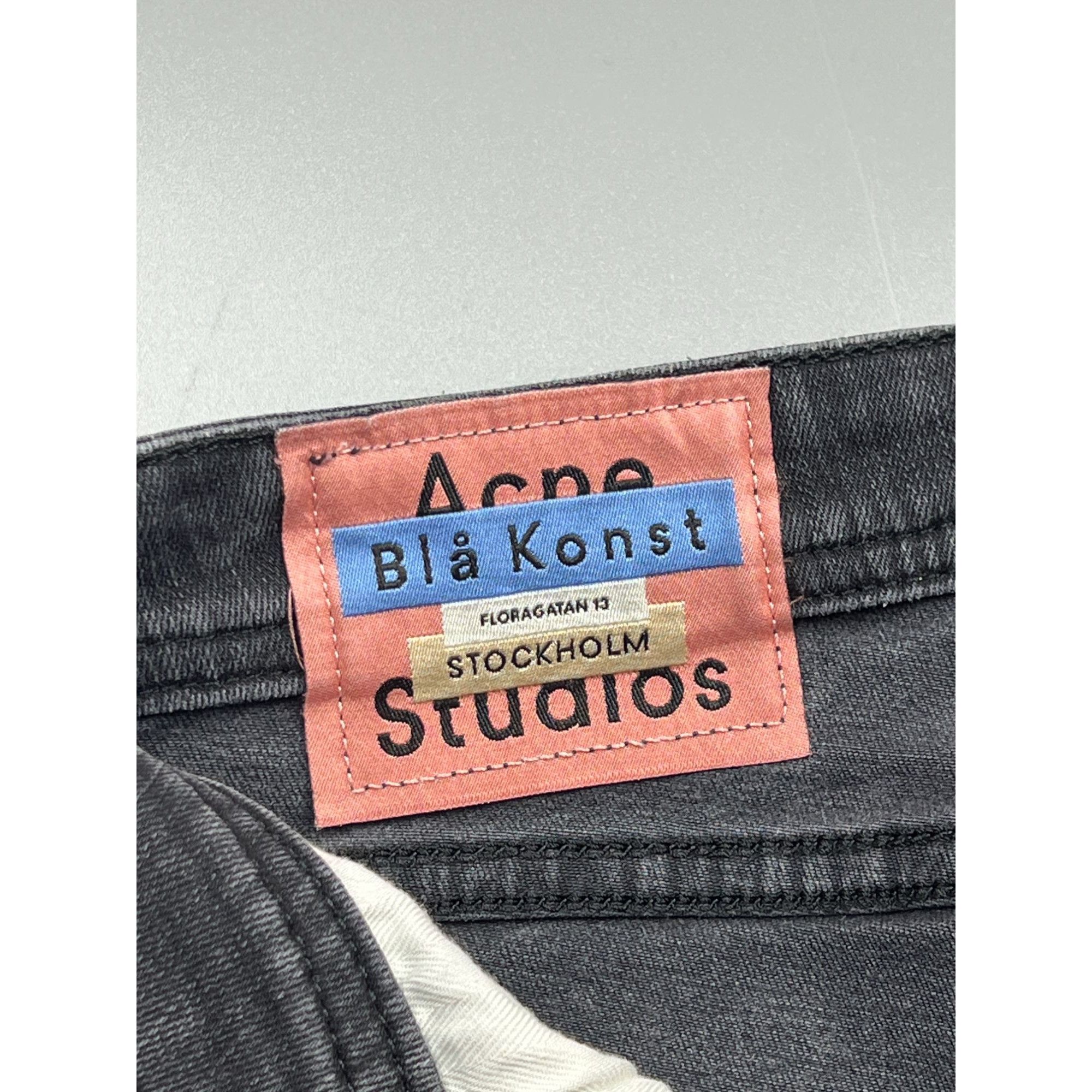 Acne Studios Acne Studios Climb Used blk Slim Fit Denim Jeans (Y0841) Size 26" / US 2 / IT 38 - 7 Thumbnail