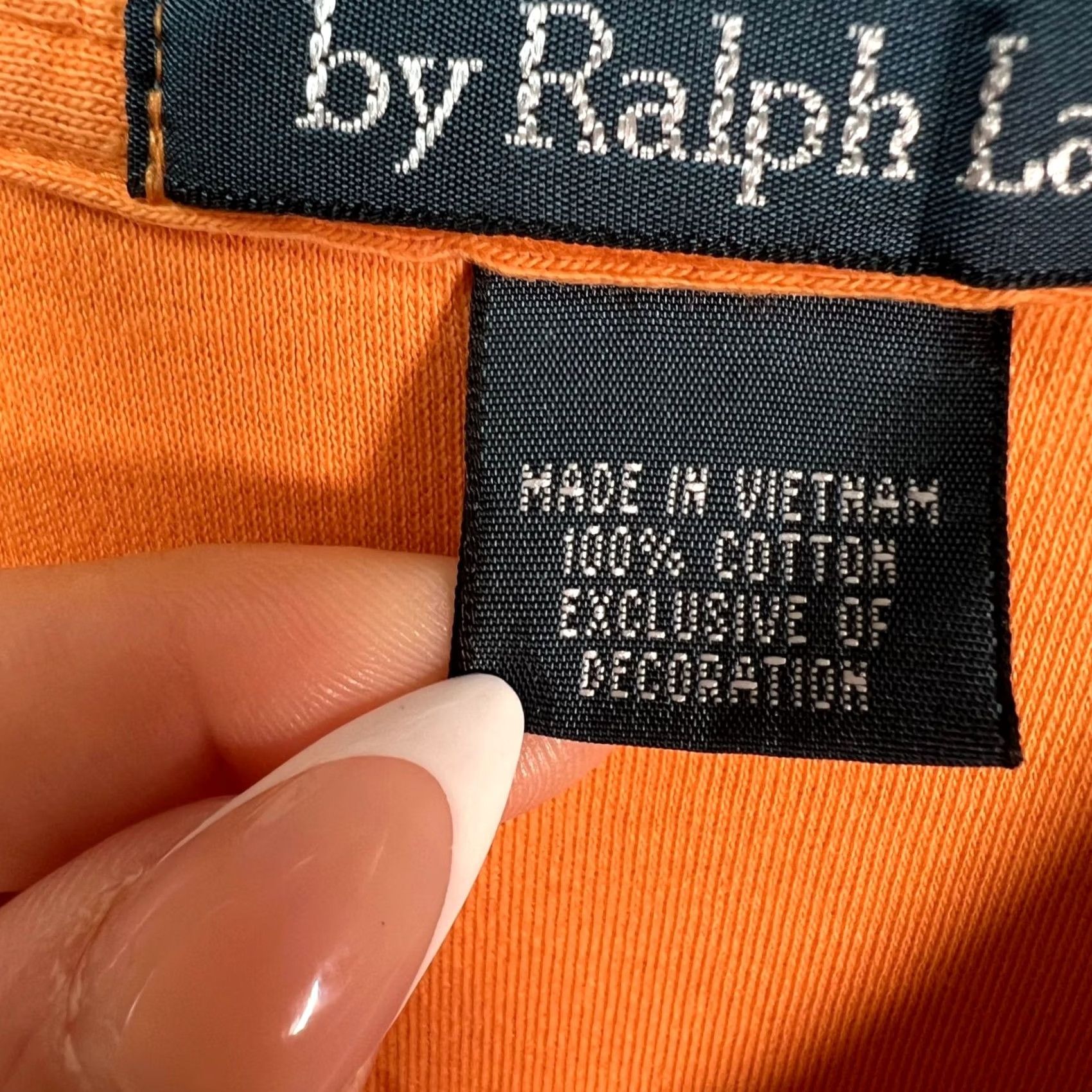 Polo Ralph Lauren Polo Ralph Lauren Orange Mens Cotton Polo Shirt XL Short Sleeve Classic Fit Size US XL / EU 56 / 4 - 4 Thumbnail