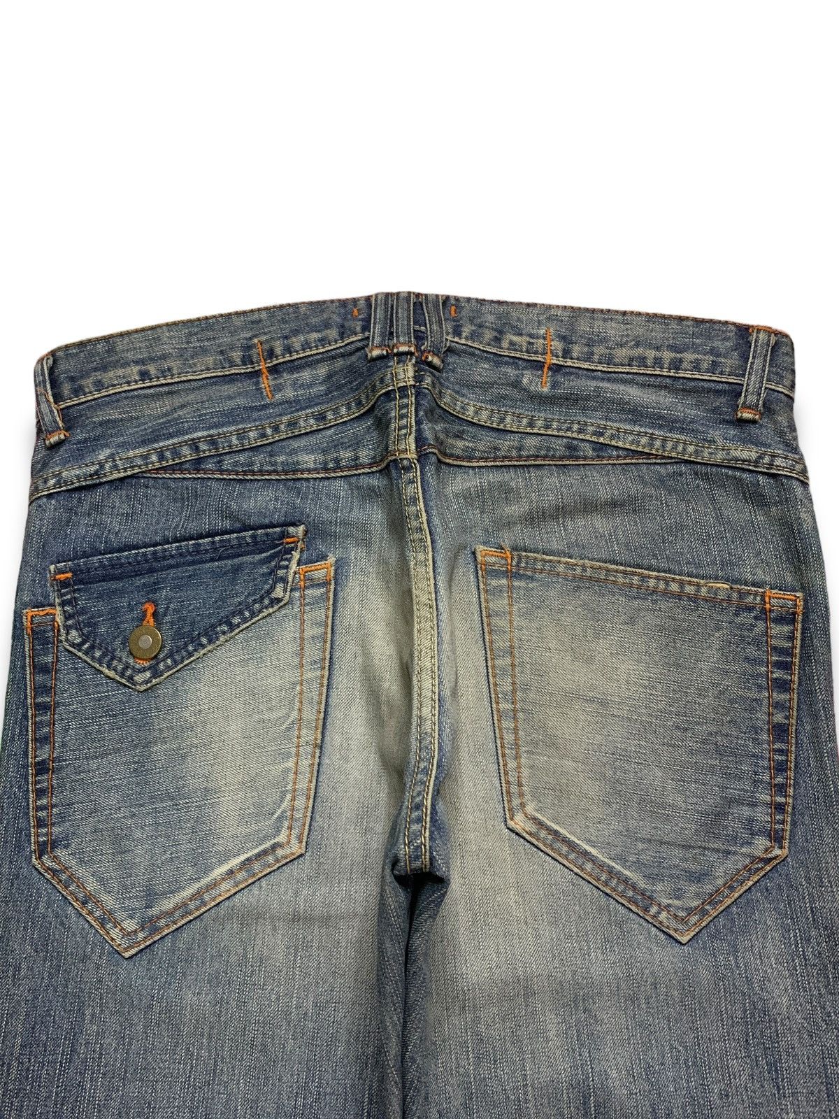 Japanese Brand Vintage Japanese Blue Way Rusty Wash Distressed Loose Jeans Size US 32 / EU 48 - 8 Thumbnail