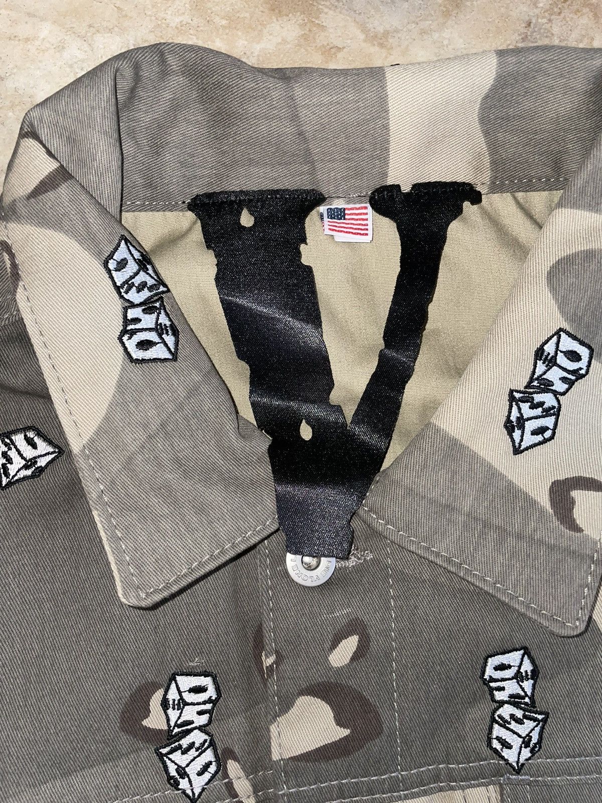 Vlone Unreleased Vlone Dice Camo Embroidered Denim Jacket Size XL Size US XL / EU 56 / 4 - 6 Thumbnail