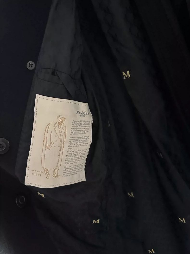 Max Mara Max Mara 101801 Black Coat Size L / US 10 / IT 46 - 4 Thumbnail