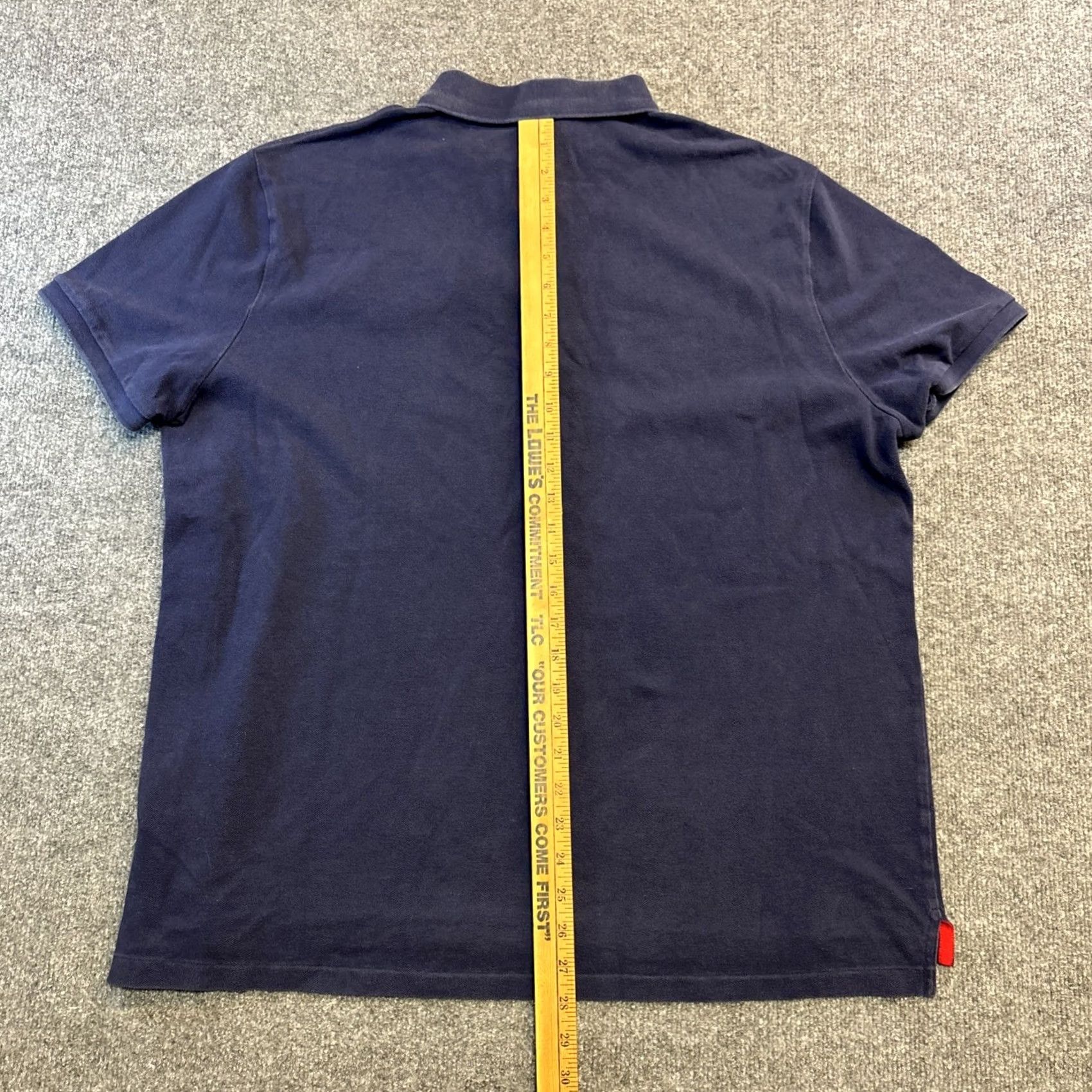 Polo Ralph Lauren Polo Ralph Lauren Polo Shirt Short Sleeve Men XXL Cotton Navy Blue Triple Pony Navy Blue Shirt Mens Size US XXL / EU 58 / 5 - 7 Thumbnail