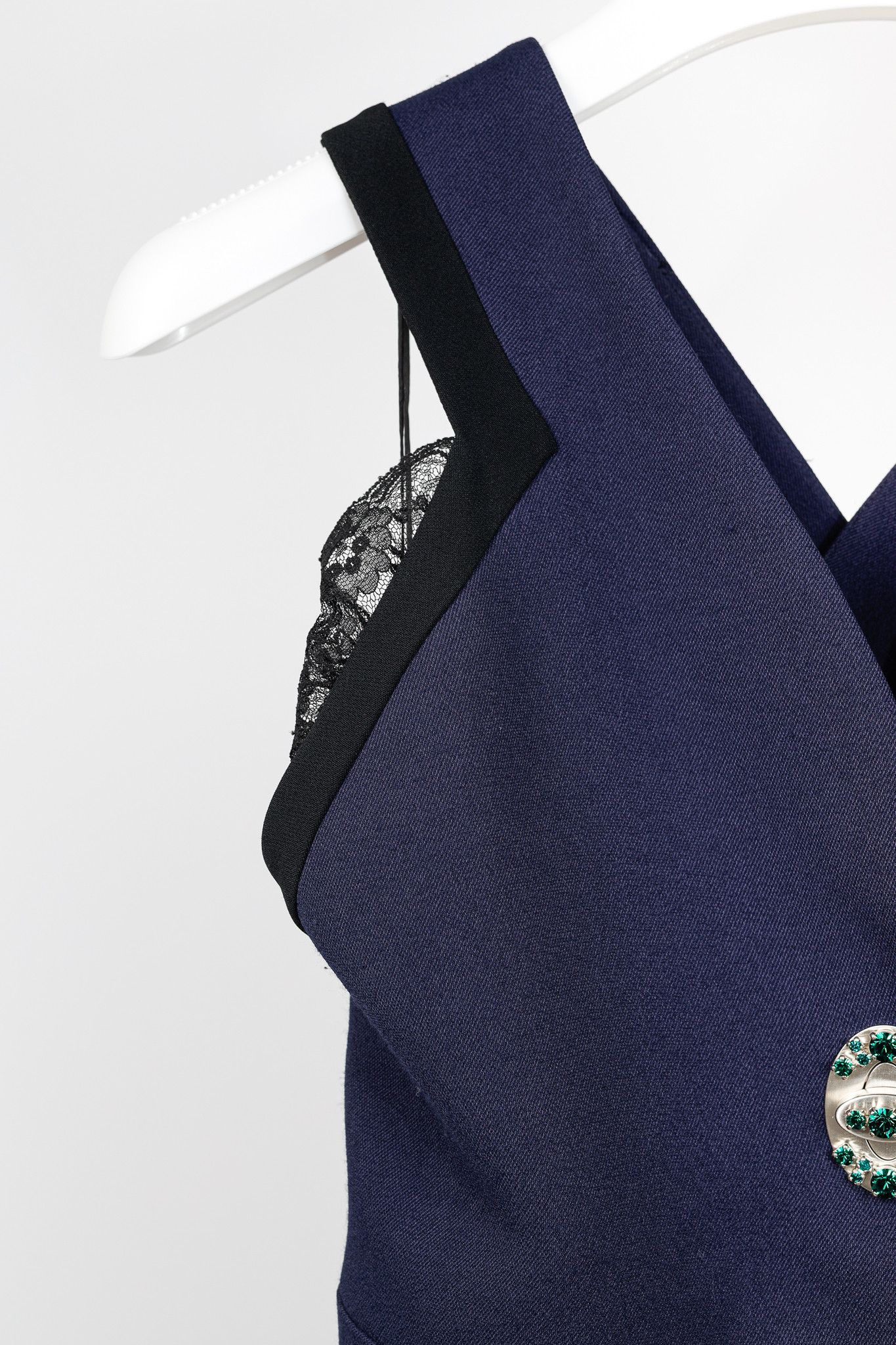 Miu Miu Miu Miu Cruise 2010 Viscose Crepe Crytal-Toggle Mini Dress Size M / US 6-8 / IT 42-44 - 4 Thumbnail