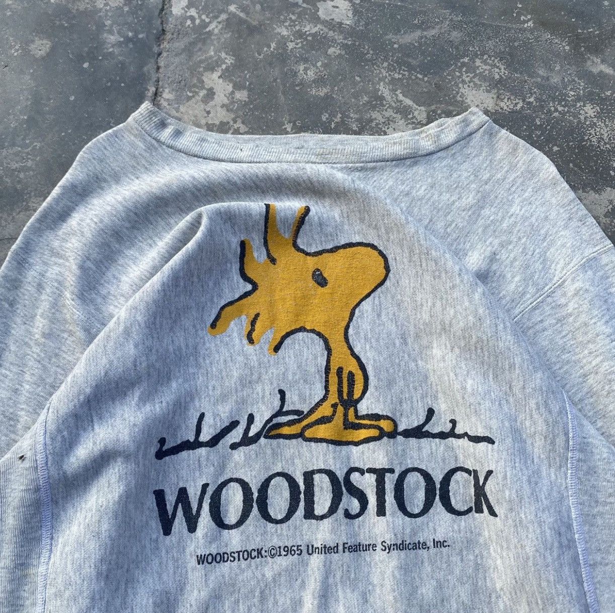 Vintage Distressed 1990s Woodstock Reverse Weave Sweatshirt Size US L / EU 52-54 / 3 - 2 Thumbnail