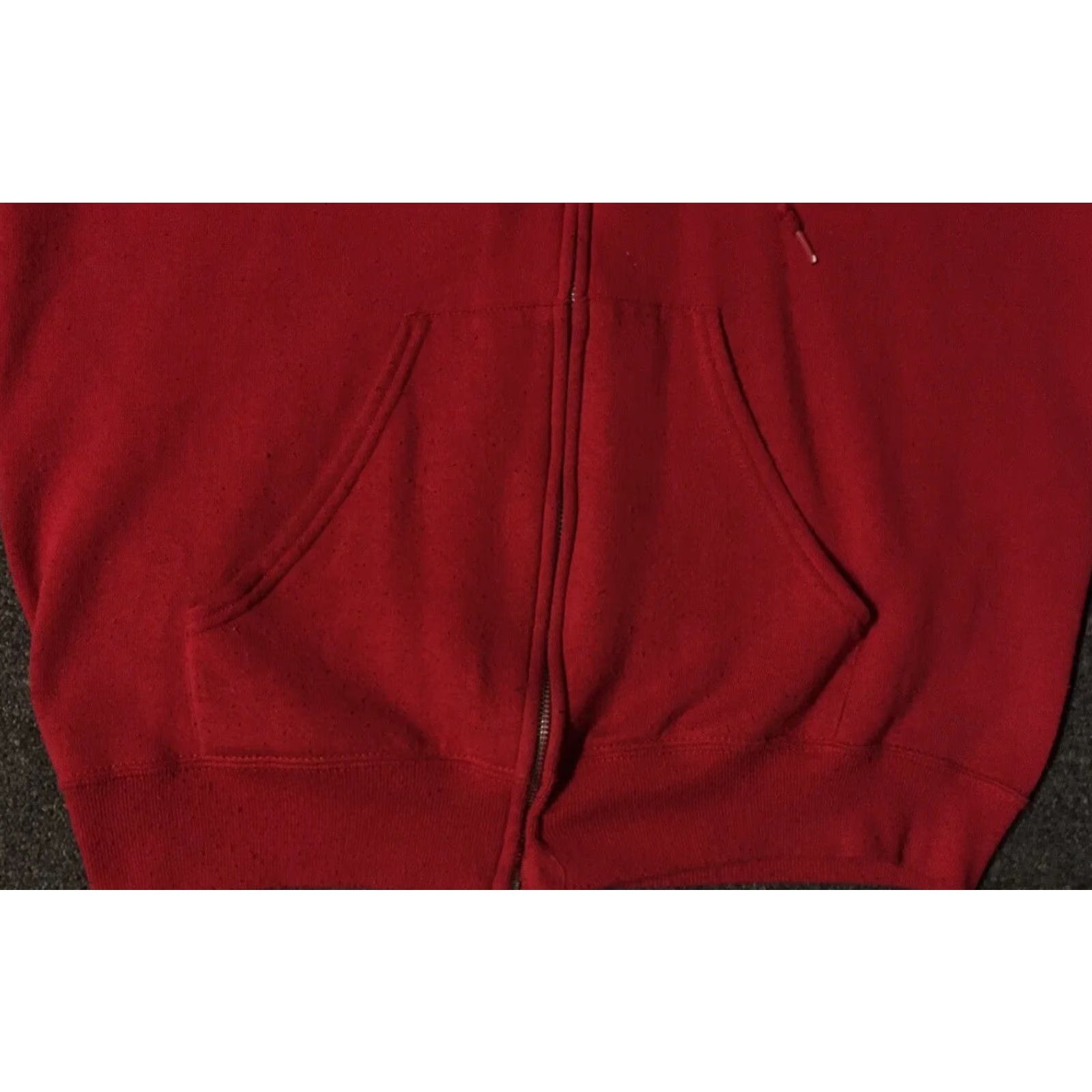 Lee VINTAGE LEE Zip Hoodie M USA 80s 90s Red Faded Full Zip Sweatshirt Mens Size US M / EU 48-50 / 2 - 3 Thumbnail