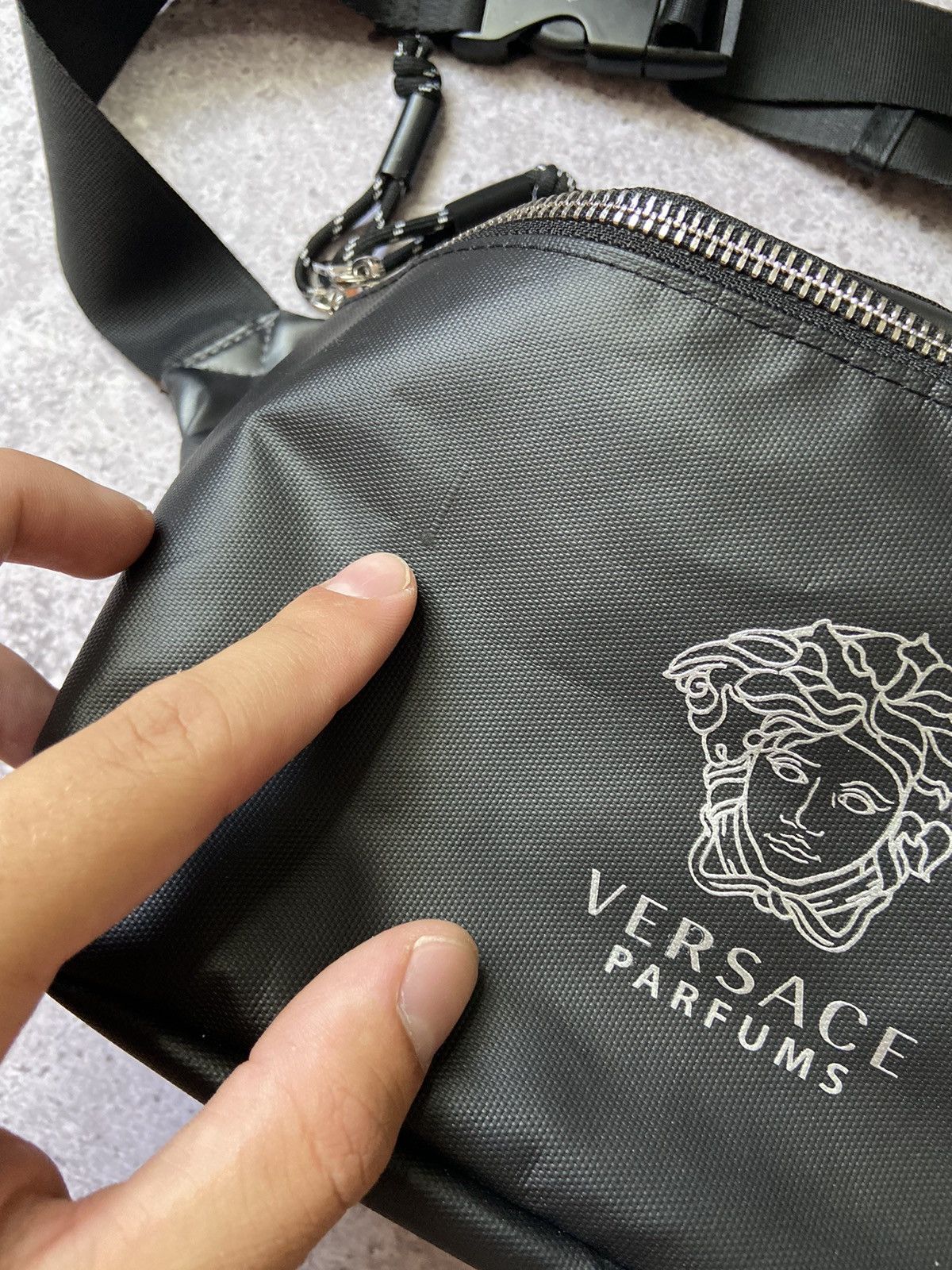 Versace Versace Parfums Belt Bag Black Medusa Crossbody Size ONE SIZE - 4 Thumbnail