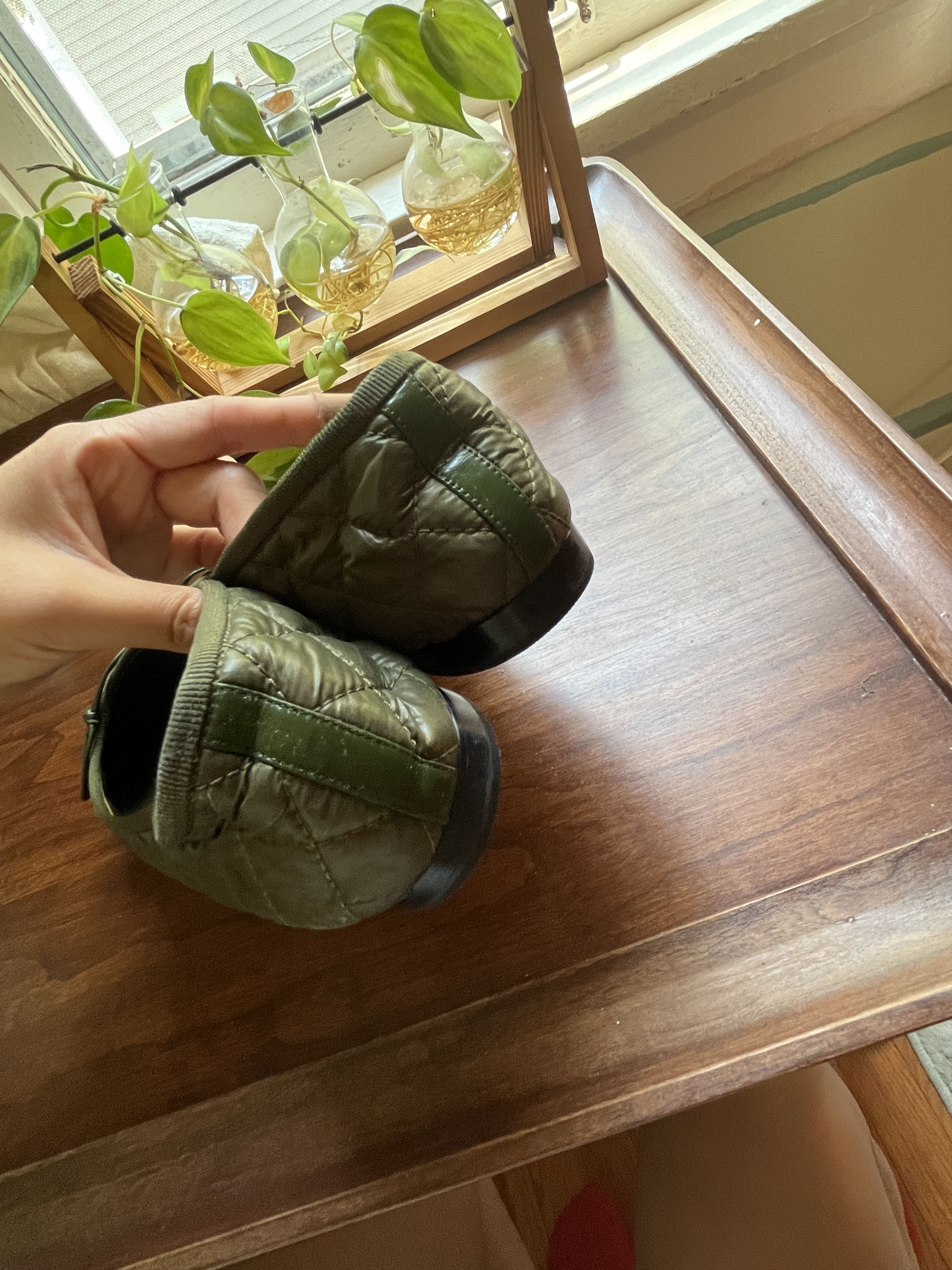 Chanel Chanel forest green cushion ballet flats size 38 US7-US7.5 Size US 8 / IT 38 - 3 Thumbnail