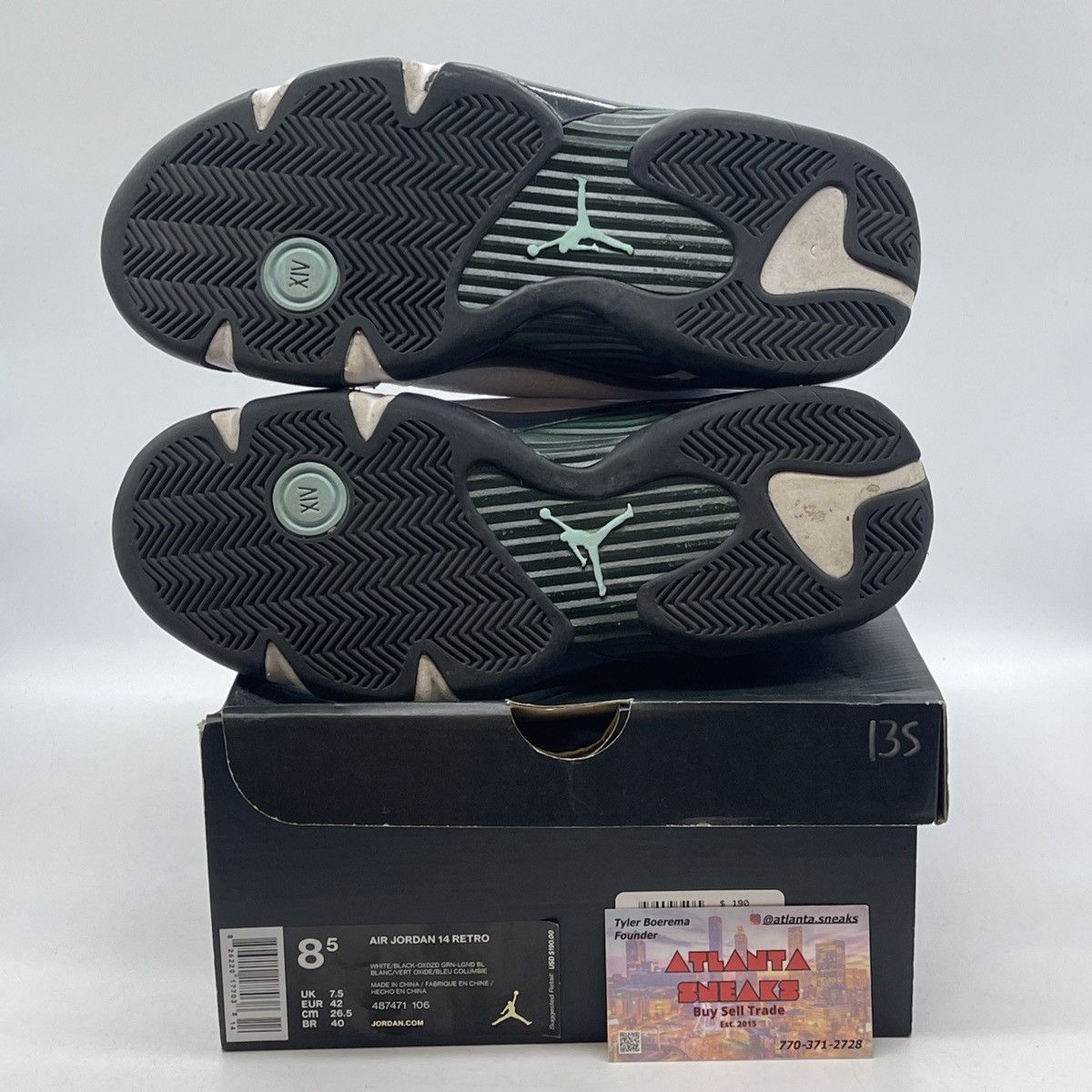 Jordan Brand Air Jordan 14 oxidized green Size US 8.5 / EU 41-42 - 7 Thumbnail
