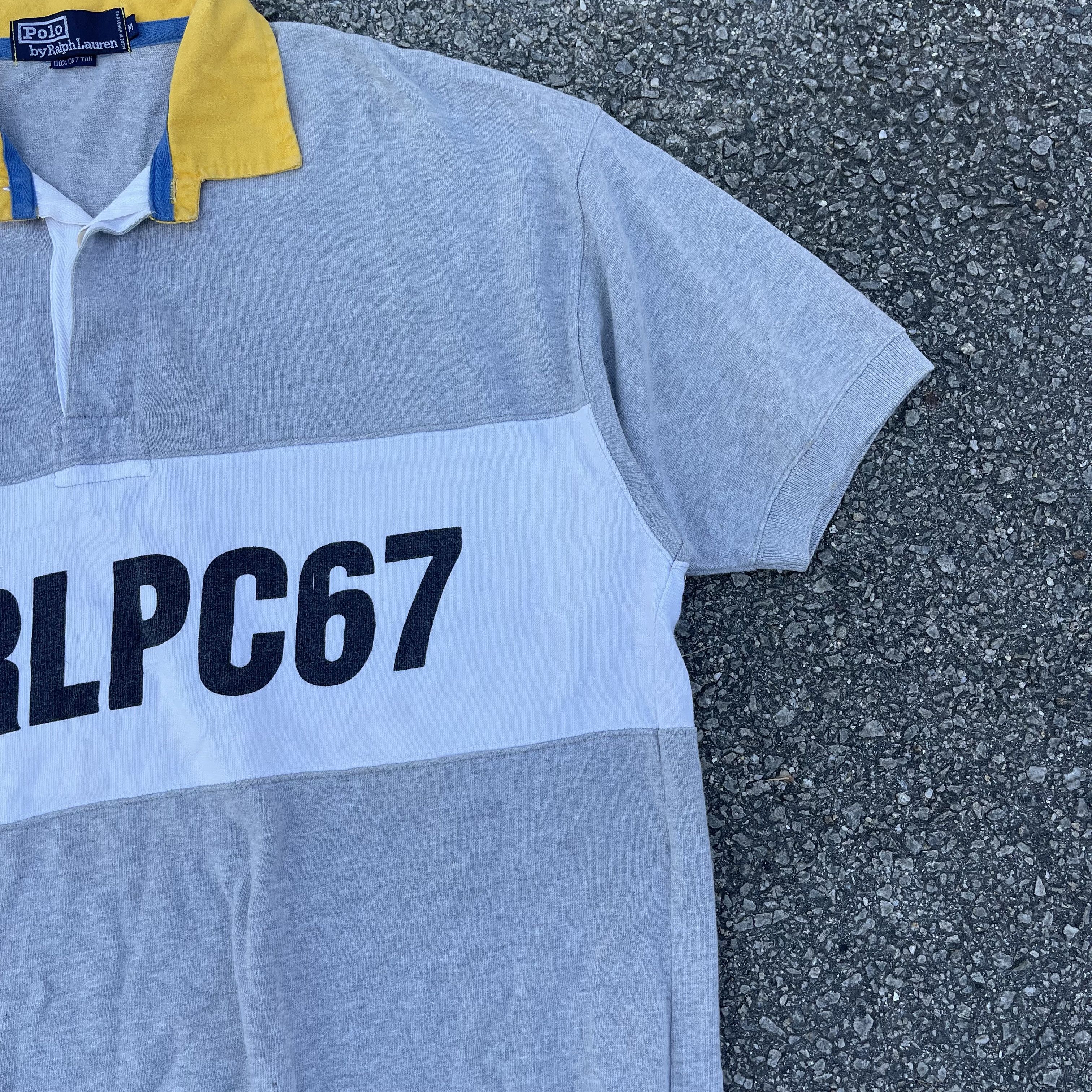 Polo Ralph Lauren × Ralph Lauren × Rugby Ralph Lauren Vintage 90s Polo Rugby P-93 Spell Out Stadium Snow Beach Size US M / EU 48-50 / 2 - 4 Thumbnail