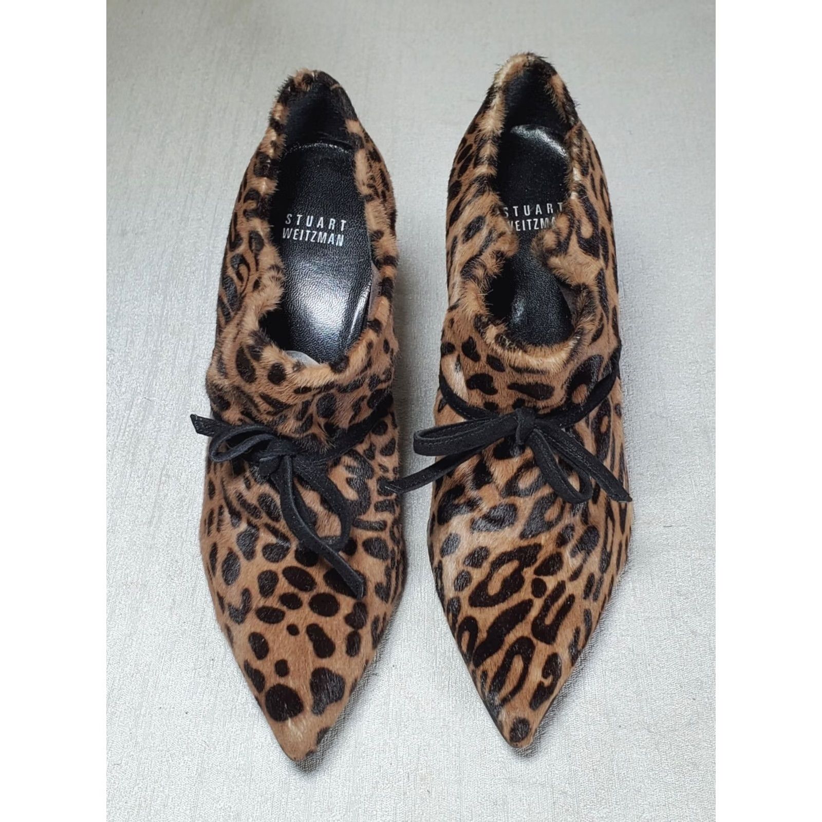 Stuart Weitzman Stuart Weitzman Aok Booties Leopard Serval Hair Suede Heel Women's US 7.5 M Boots Leopard Hair Suede Heel Women 7.5 M Size US 8 / IT 38 - 6 Thumbnail