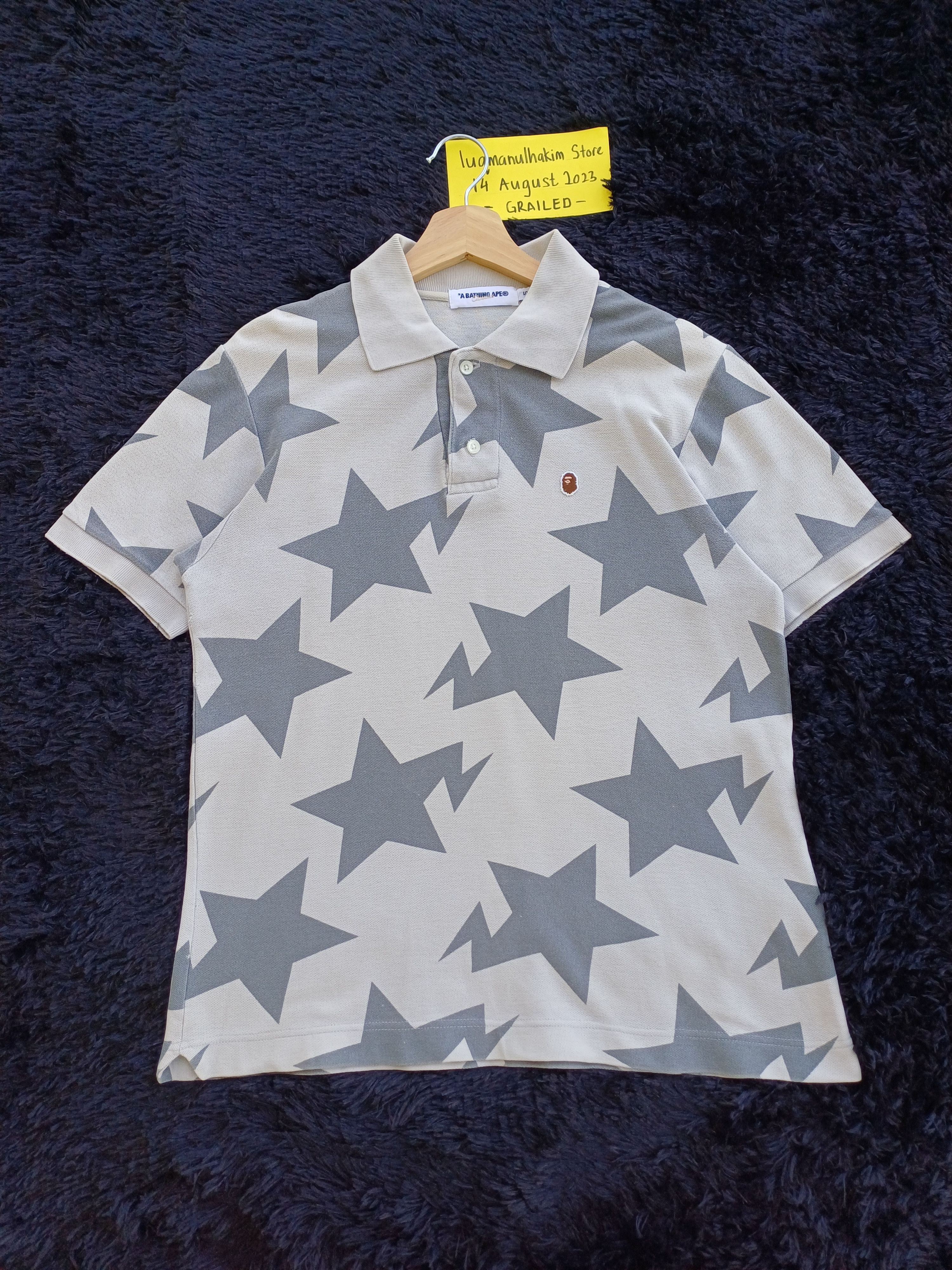 Bape Mix Camo Relaxed Side Shark Polo | Grailed