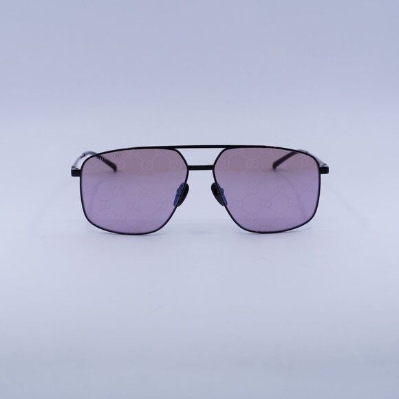 Gucci 🕶️ New Gucci GG1676S 005 Sunglasses - Black Frame, Violet Size ONE SIZE - 2 Thumbnail