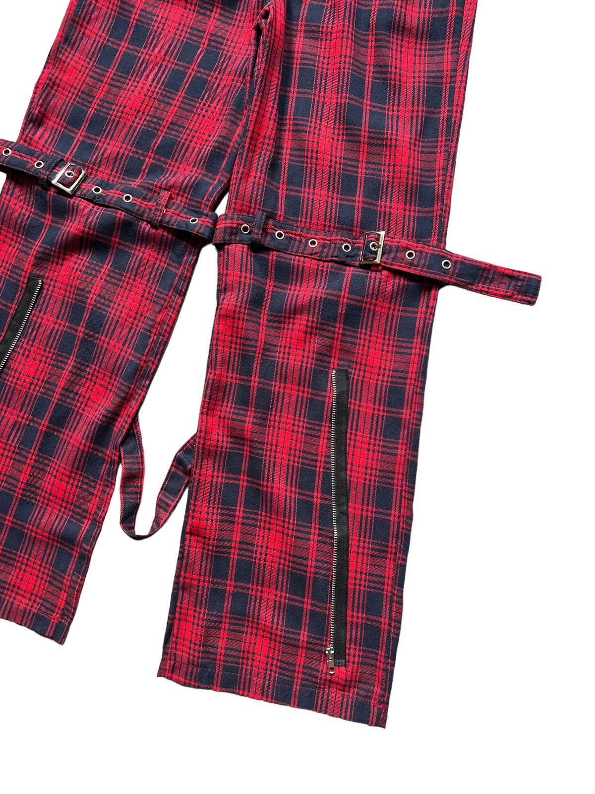 Japanese Brand Unknown Tartan Punk Bondage Pants Size US 27 - 11 Thumbnail