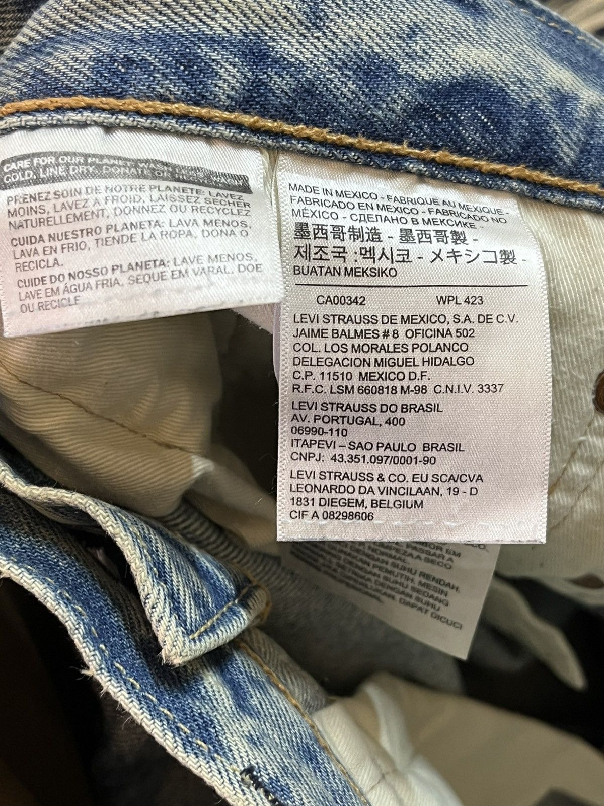 Levi's Vintage Y2K Levi’s 501 CT Mudwash Muddy Denim Size US 35 - 9 Thumbnail