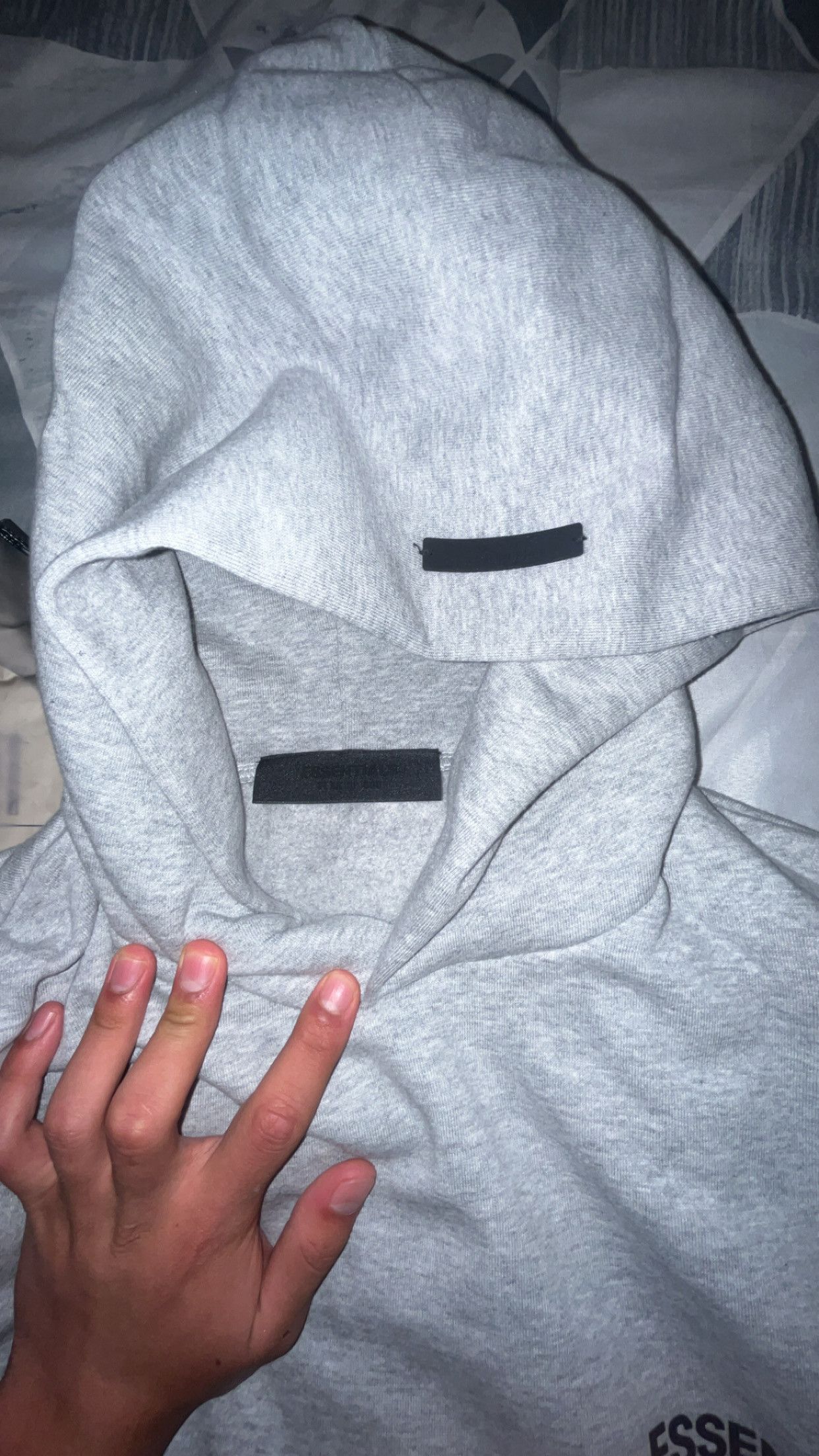 Essentials essentials heather grey hoodie Size US L / EU 52-54 / 3 - 8 Thumbnail