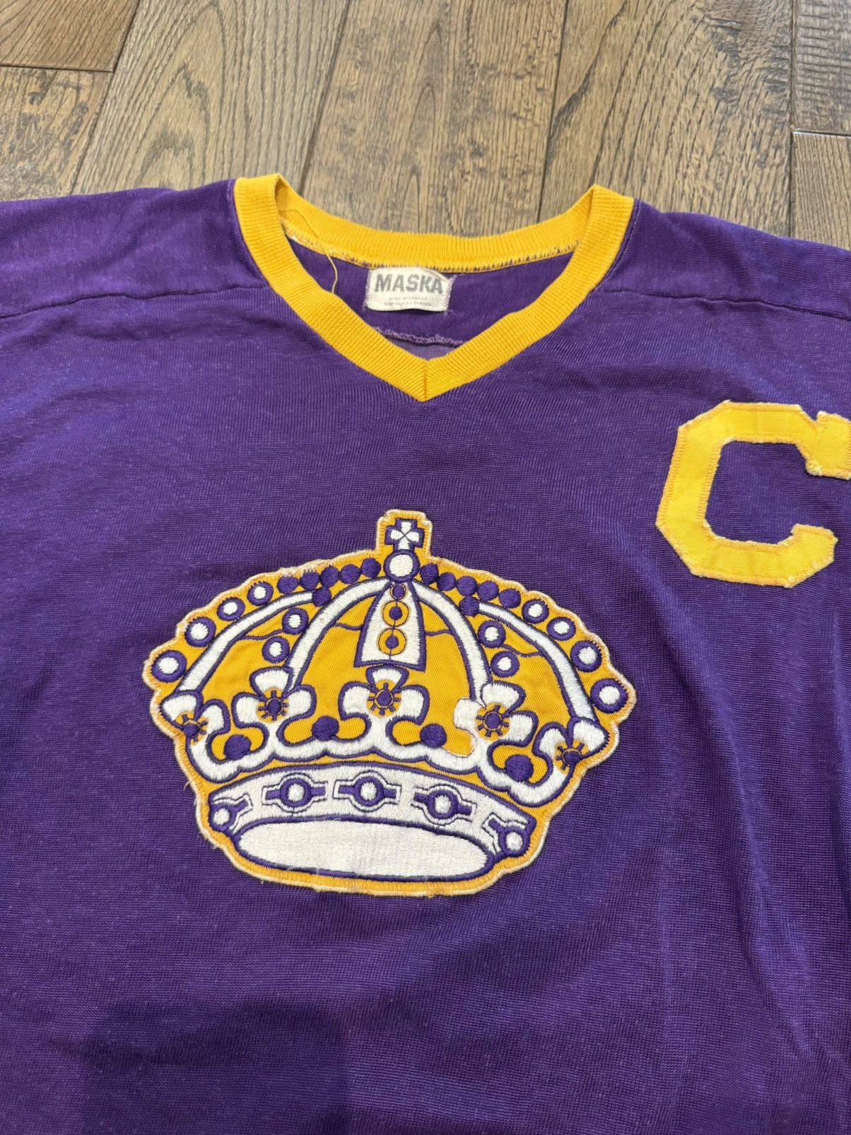 Vintage Vintage 80s Los Angeles Kings "Forum Blue" Jersey Size US M / EU 48-50 / 2 - 2 Thumbnail