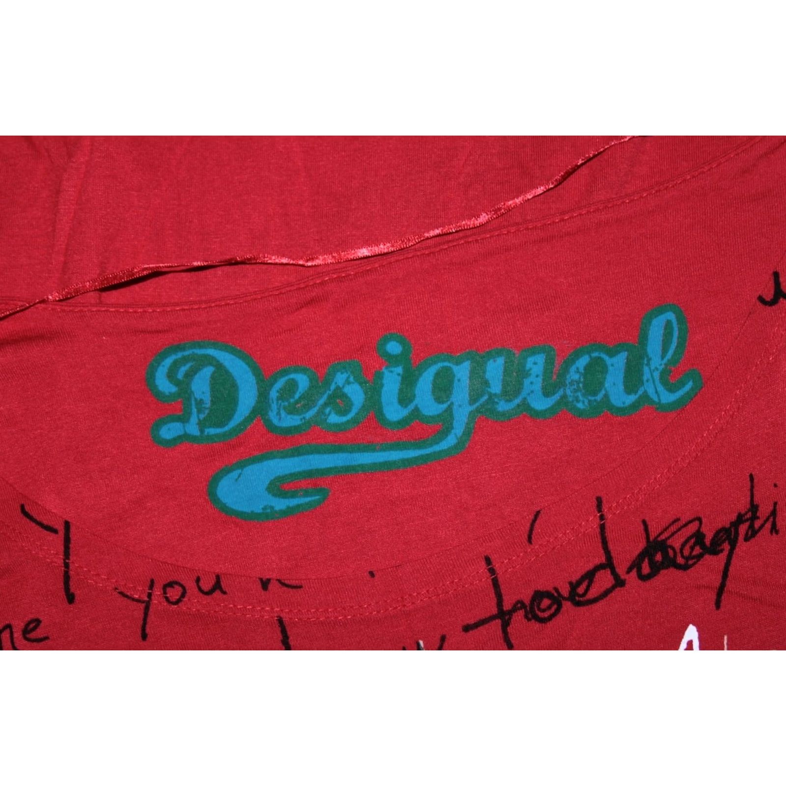 Desigual Desigual Blouse Shirt Womens Red Size S Cotton Blend Short Sleeve Top Size S / US 4 / IT 40 - 6 Thumbnail