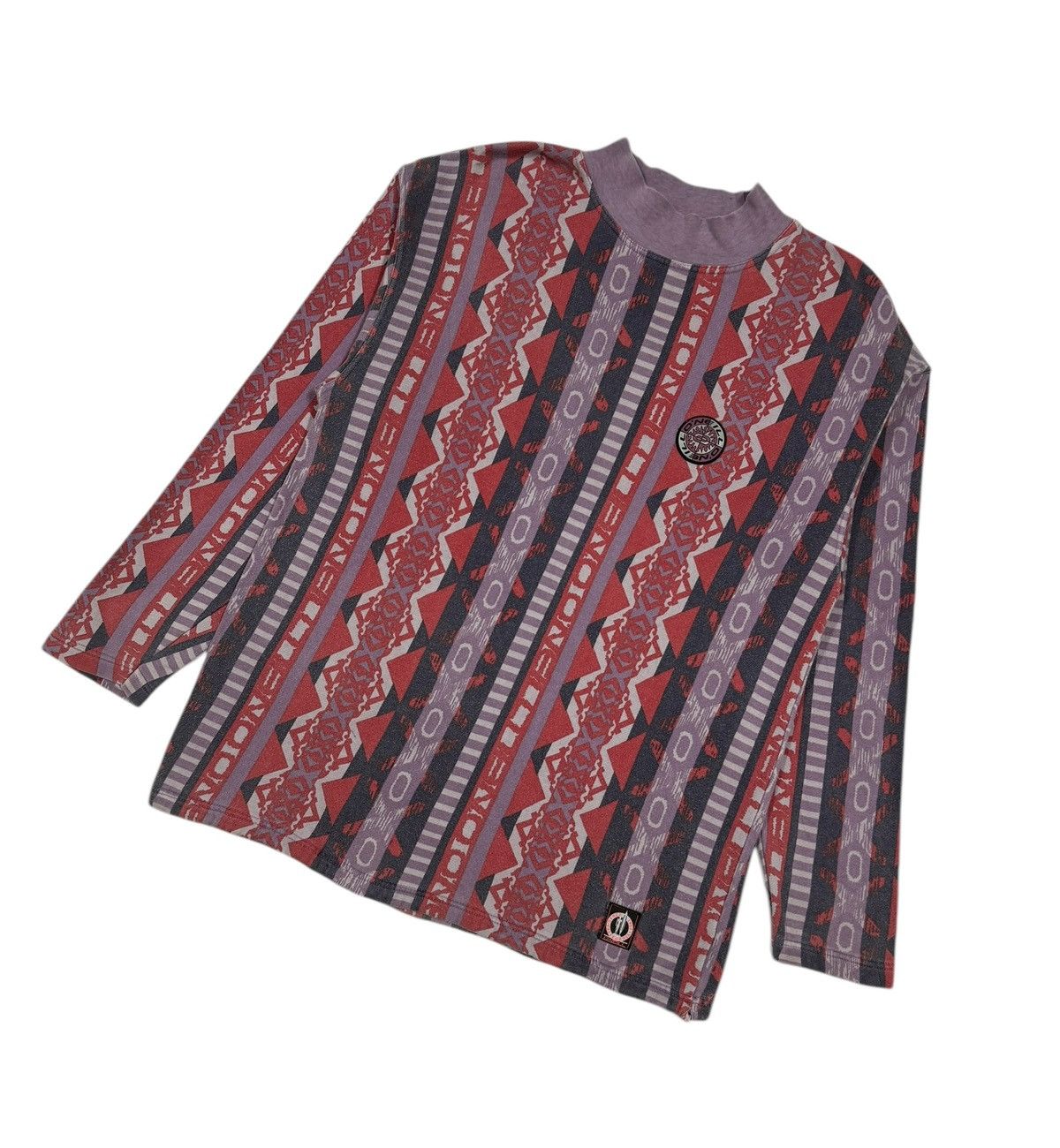 O'Neill × Vintage Vtg🔥90’s Oneill Retro Patterned Western Highneck Pullover Size US M / EU 48-50 / 2 - 6 Thumbnail