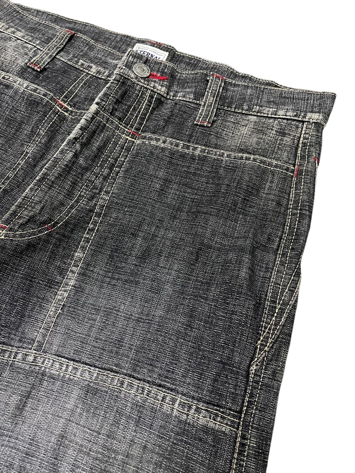 Eternal × Japanese Brand × Le Grande Bleu (L.G.B.) Eternal Bitchu Kurashiki Paneling Stone Wash Denim Jeans Size US 29 - 9 Thumbnail