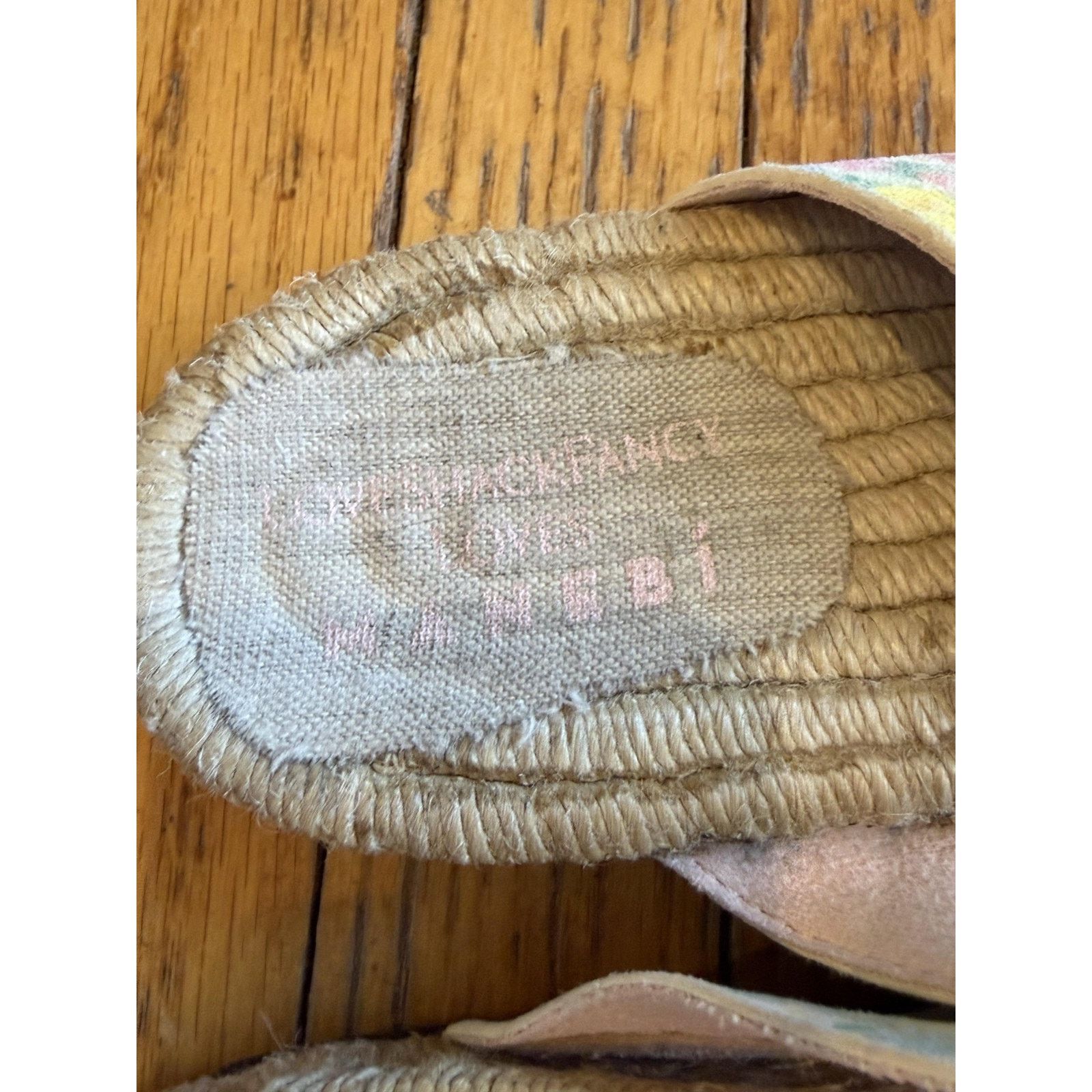 LoveShackFancy LoveShackFancy Manebí Nordic Floral Leather Espadrille Slide Size US 8.5 / IT 38.5 - 3 Thumbnail