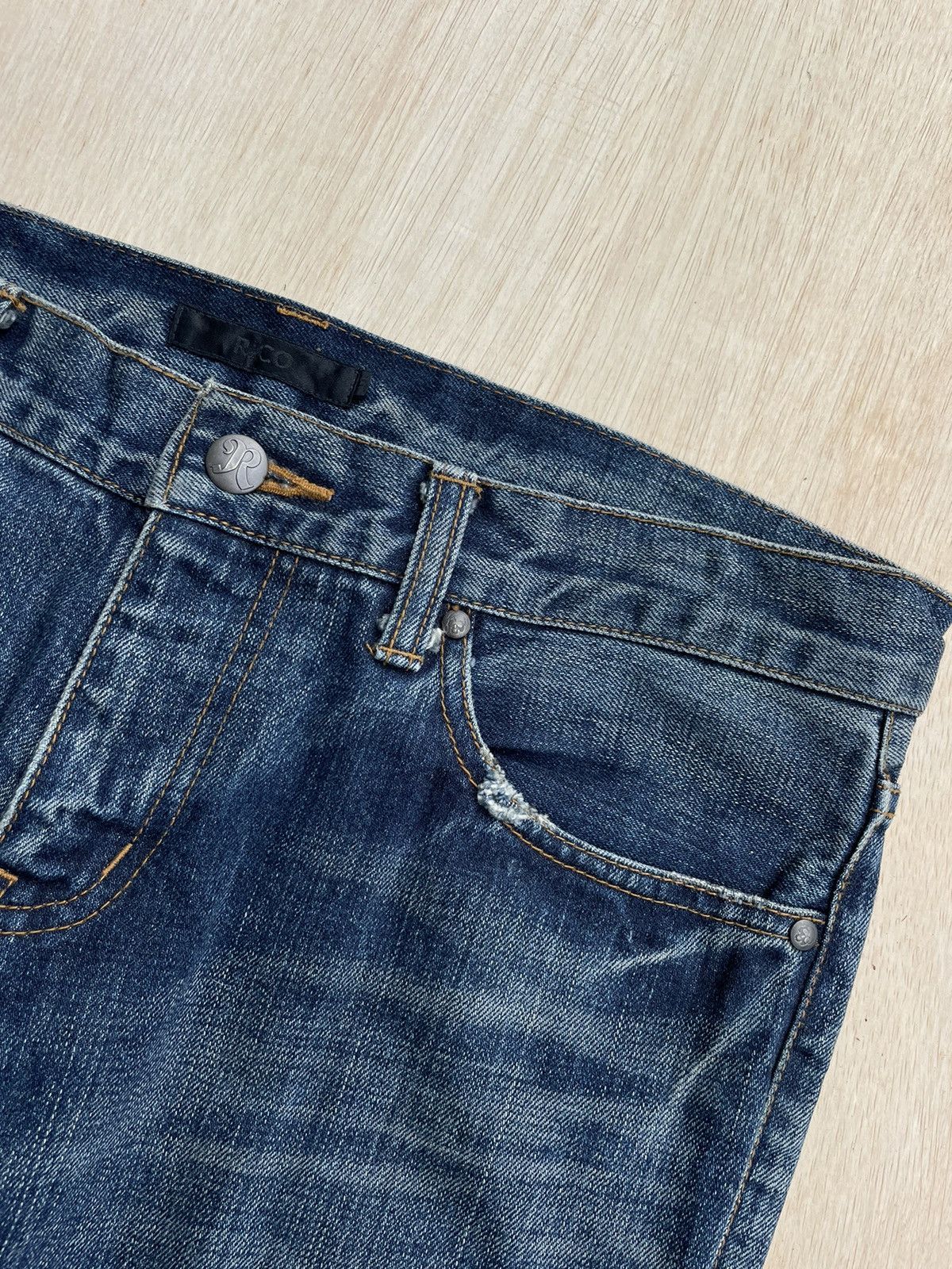 If Six Was Nine × Japanese Brand Japanese Rico Distressed Denim Undercover Style Jeans Size US 33 - 8 Thumbnail