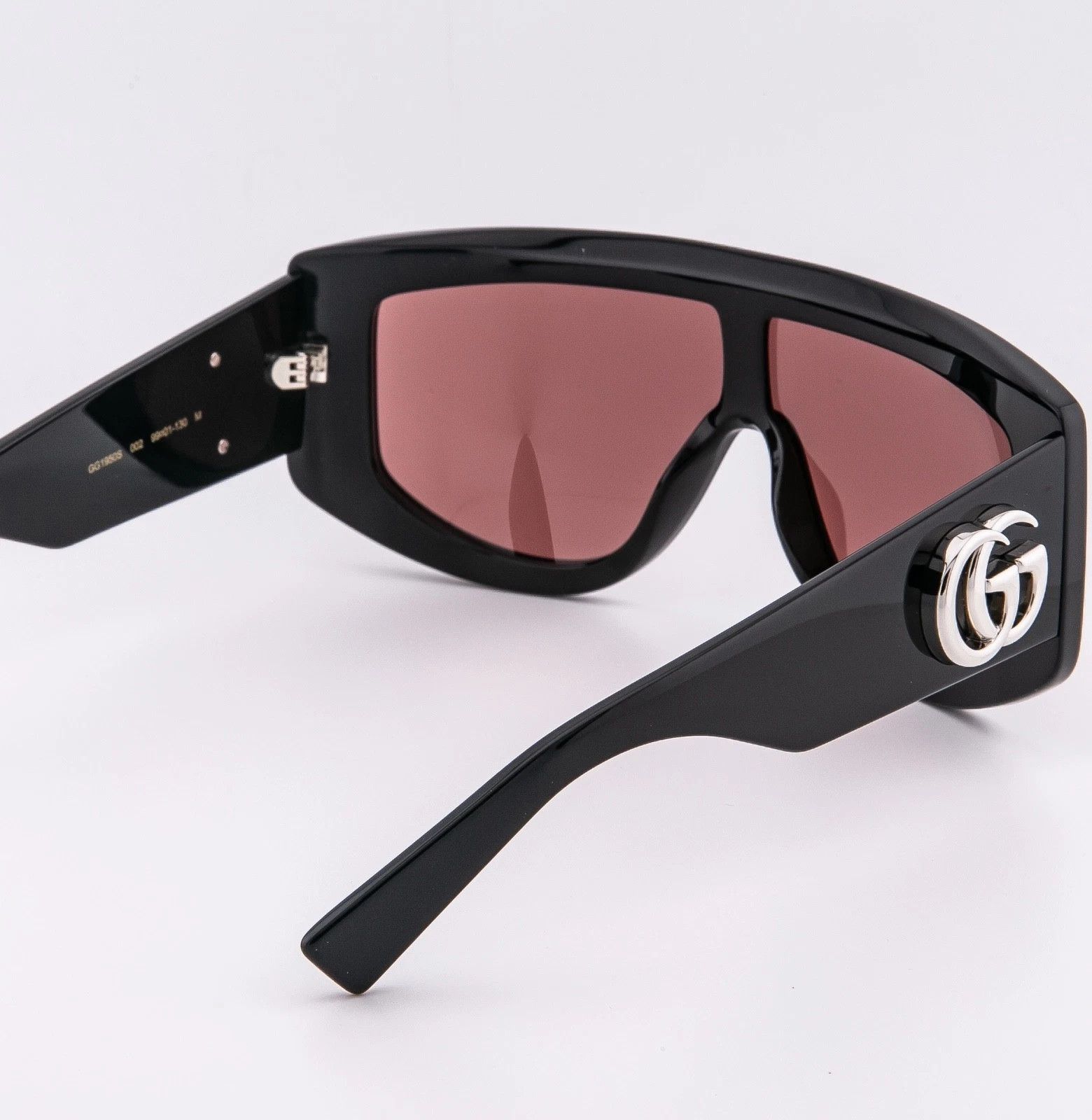 Gucci GUCCI GG1950S Black Red 1950 GG Logo Oversized Geometric 002 Size ONE SIZE - 3 Thumbnail