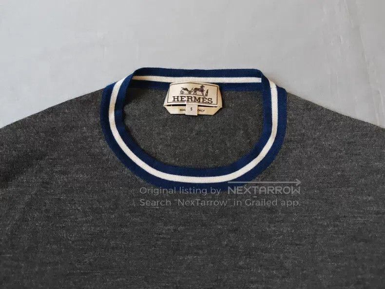 Other Hermes Cashmere knit sweater, grey, 80% cashmere + 20% mul Size US S / EU 44-46 / 1 - 3 Thumbnail