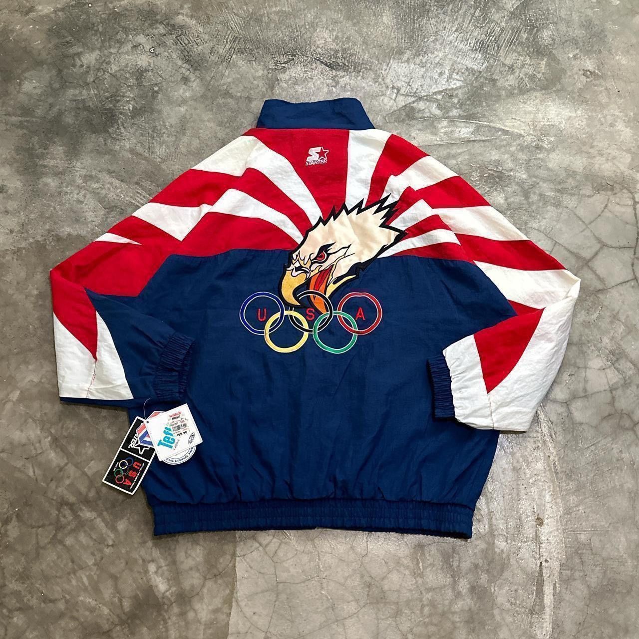 image of Vintage 90’S Usa Olympics Starter Deadstock Jacket in Blue, Men's (Size XL)