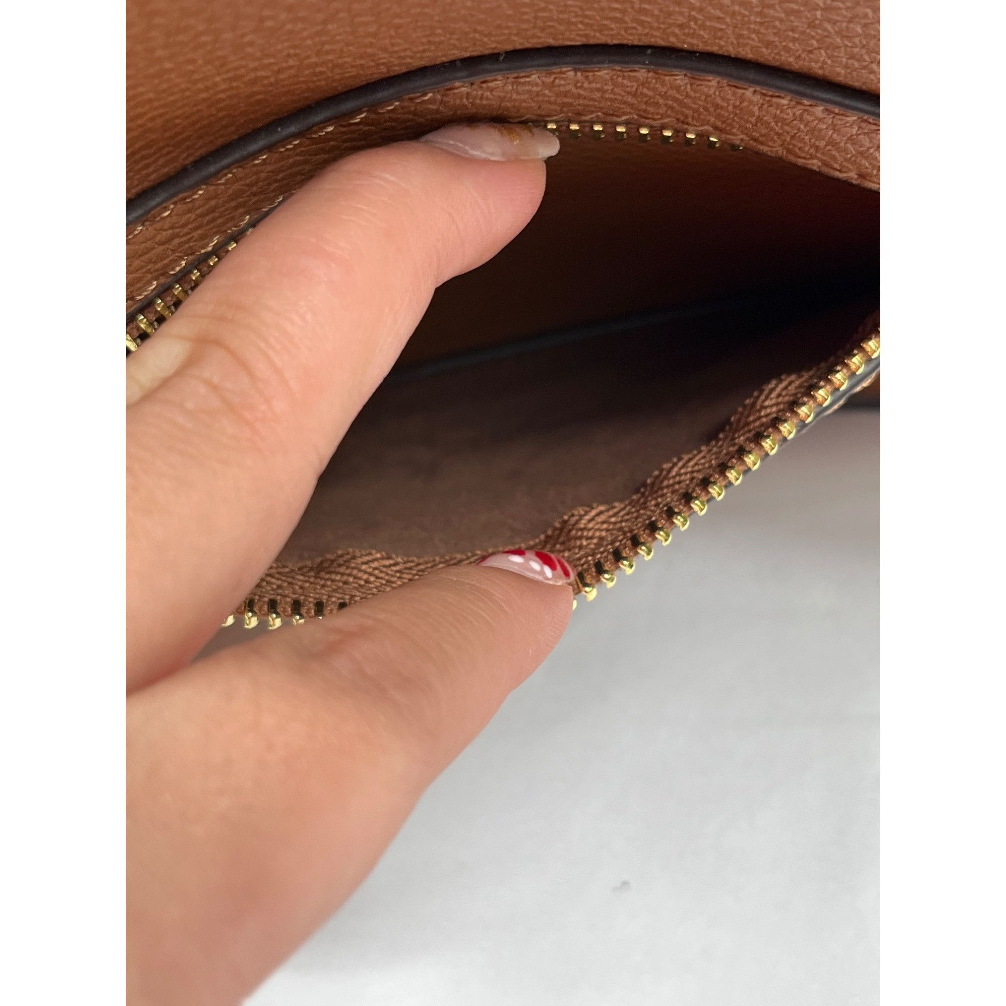 Designer Accessorize London SKU 7922 Womens Brown Leather Crossbody B Size ONE SIZE - 5 Thumbnail