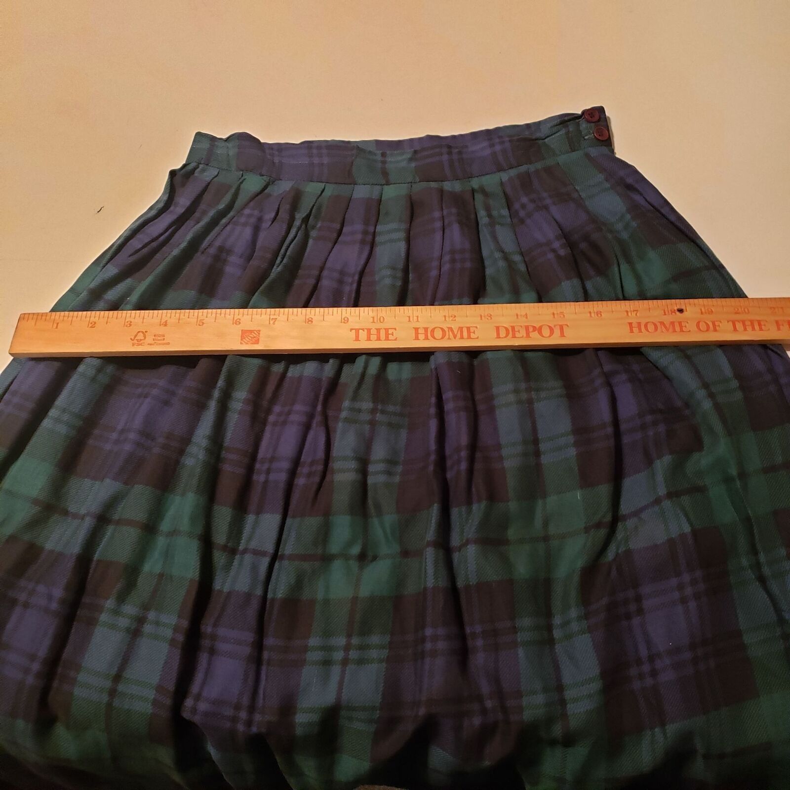 Vintage Vintage Horseracing Midi Skirt Womens Size 6 Green Blue West Size 28" / US 6 / IT 42 - 12 Thumbnail