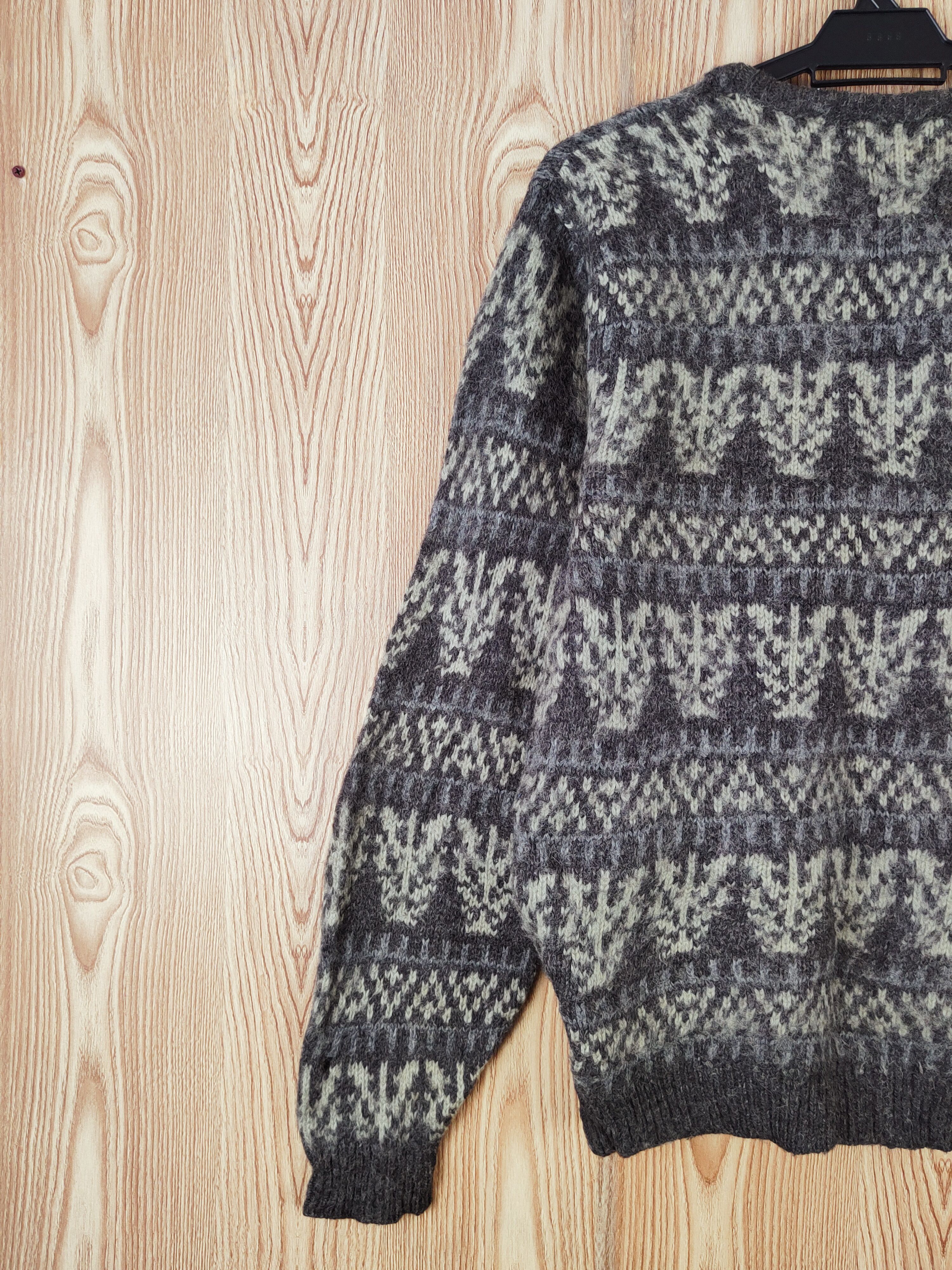 Japanese Brand D Gazette Dark Gray vintage Wool Knitwear Sweatshirts #W866 Size US M / EU 48-50 / 2 - 10 Thumbnail