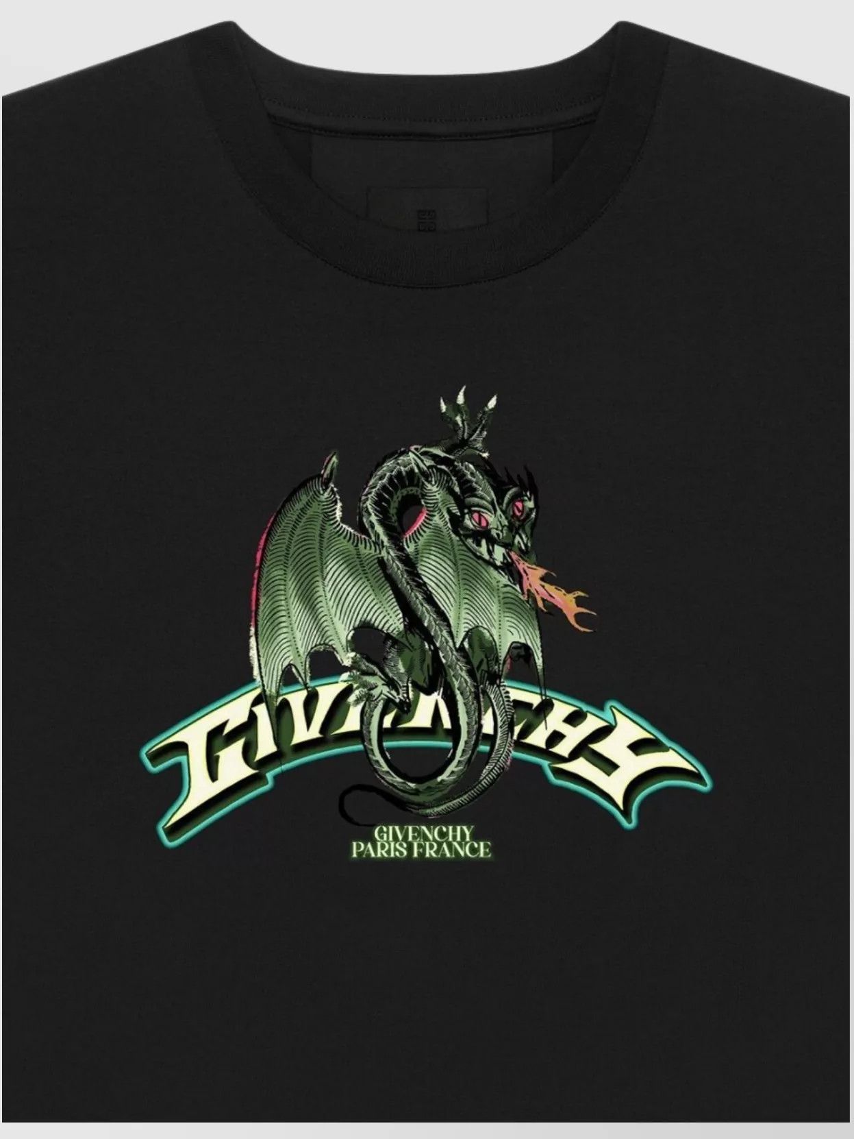 Givenchy o1w1db10325 Slim Fit-T Shirt in Black Size US XXL / EU 58 / 5 - 2 Thumbnail