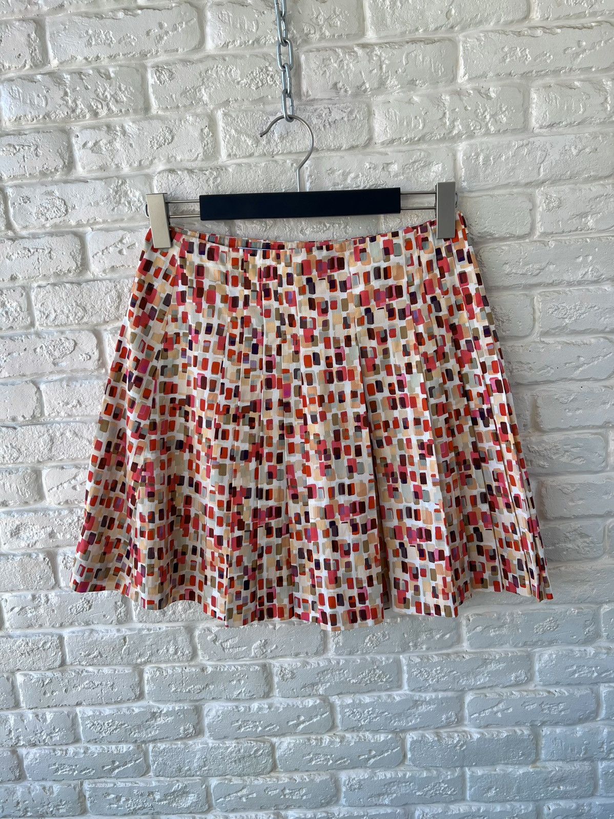 Dior Christian Dior Multicolor Pleated Skirt Size 28" / US 6 / IT 42 - 1 Thumbnail