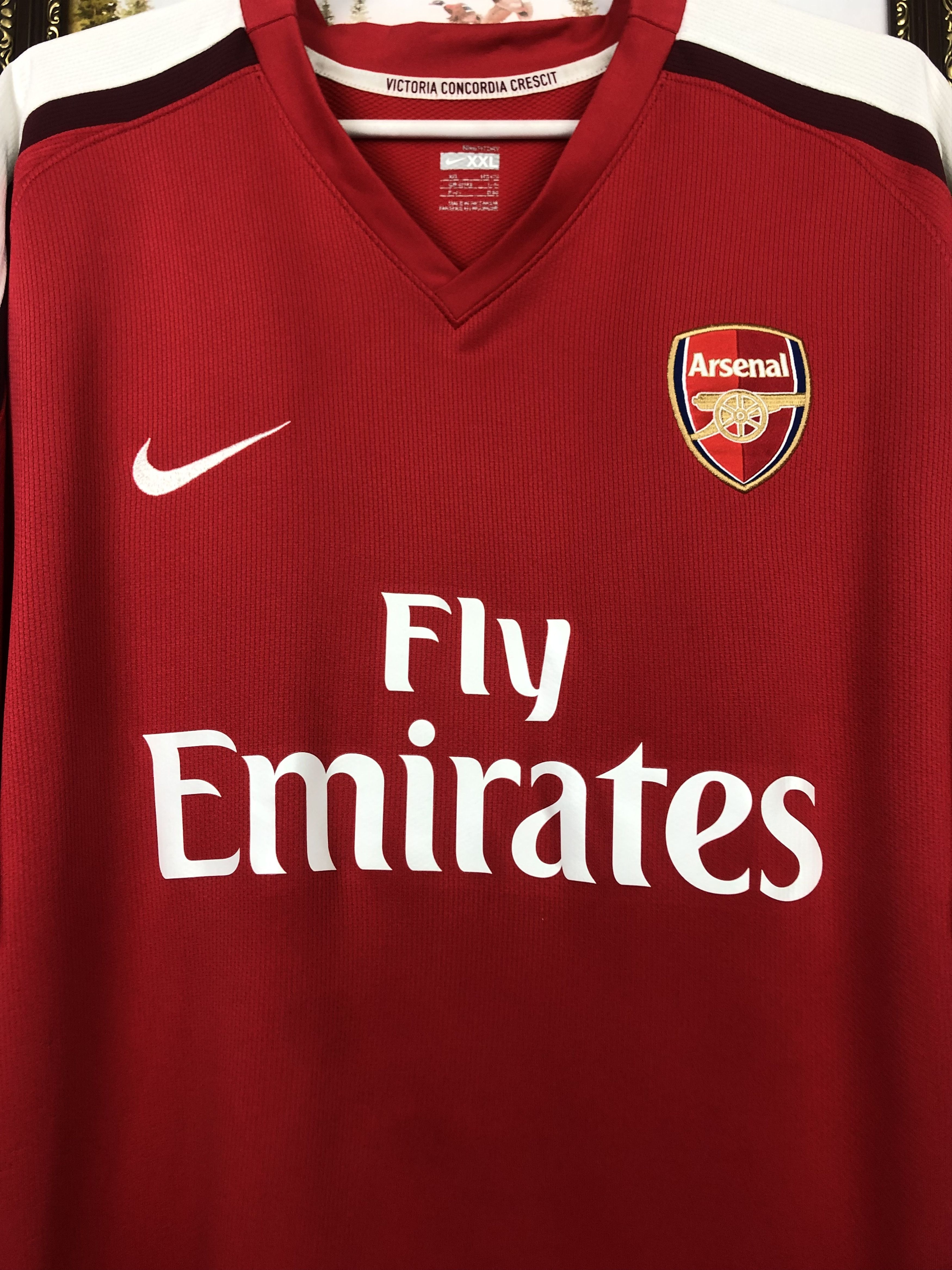 Nike Arsenal football shirt 2008 Soccer Jersey Trikot Tee Hype Size US XXL / EU 58 / 5 - 3 Thumbnail