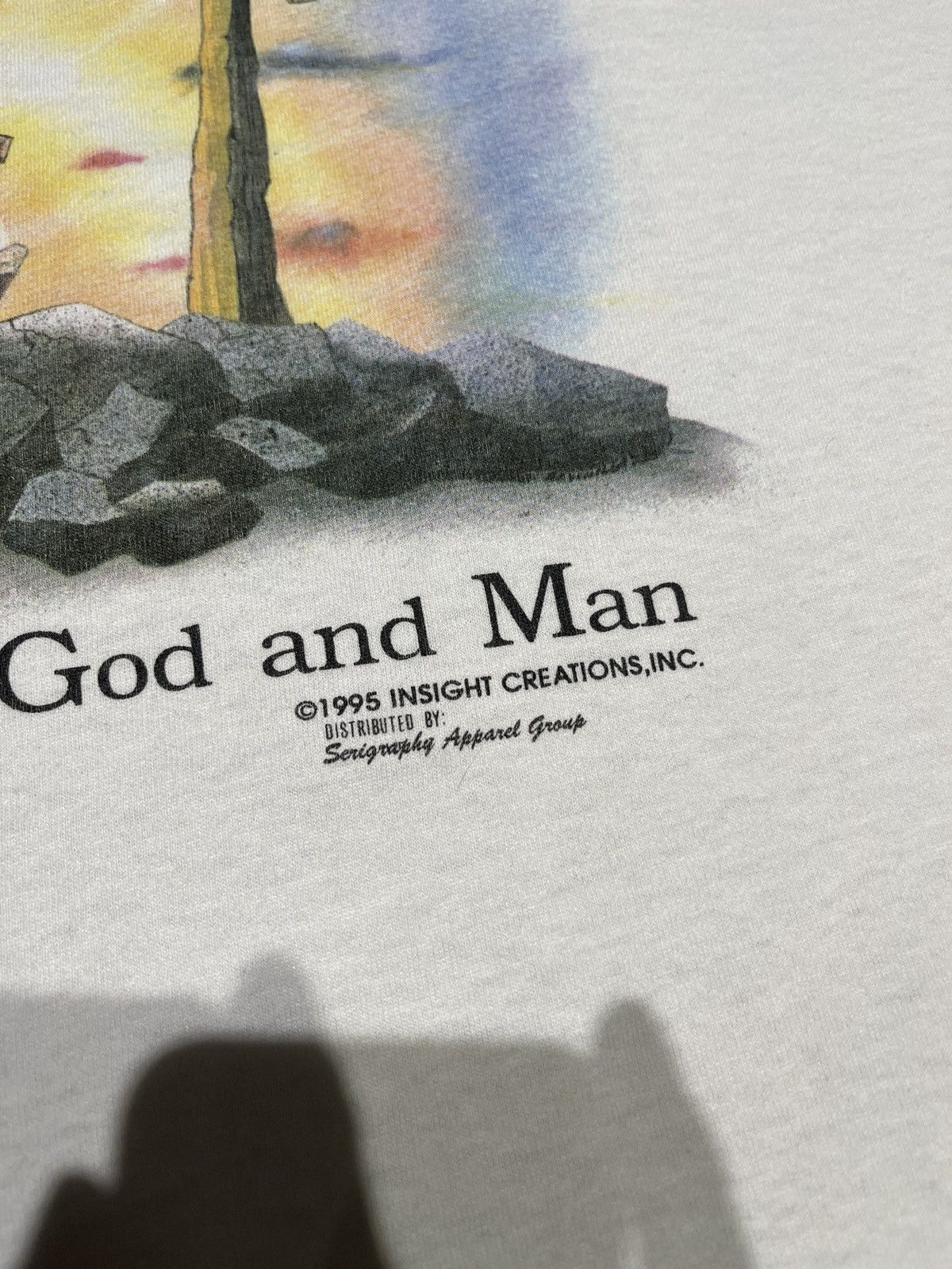 Vintage 90’s Salvation “ A Cross Between God & Man “ Jesus Size US XL / EU 56 / 4 - 5 Thumbnail