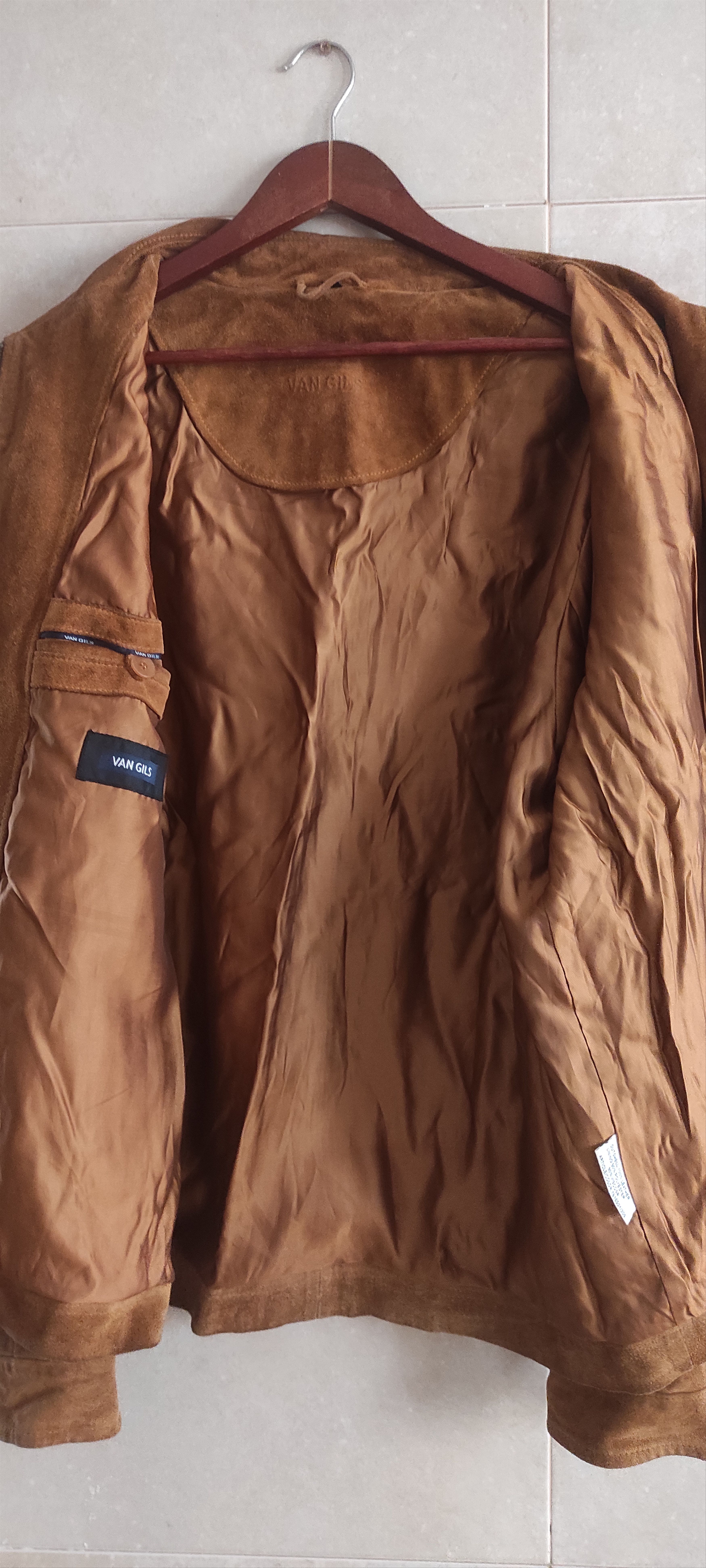 Van Gils Van Gils Suede Leather Men's Winter zipped Classic Jacket Size US XXL / EU 58 / 5 - 17 Thumbnail