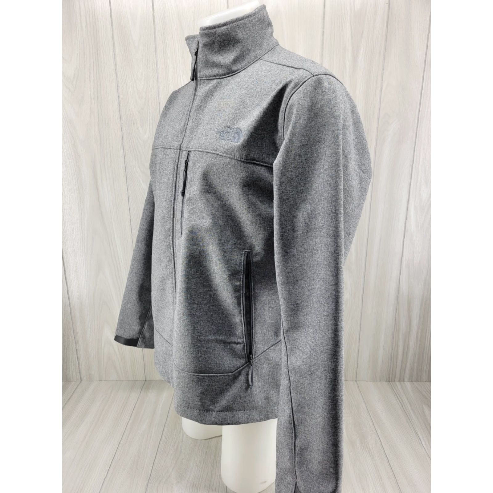 The North Face The North Face Gray Mens Large Jacket Softshell Windbreaker Hologram Tag Water Resistant Breathable Zip Front Full Zip Windwall - Mens Size US L / EU 52-54 / 3 - 2 Thumbnail