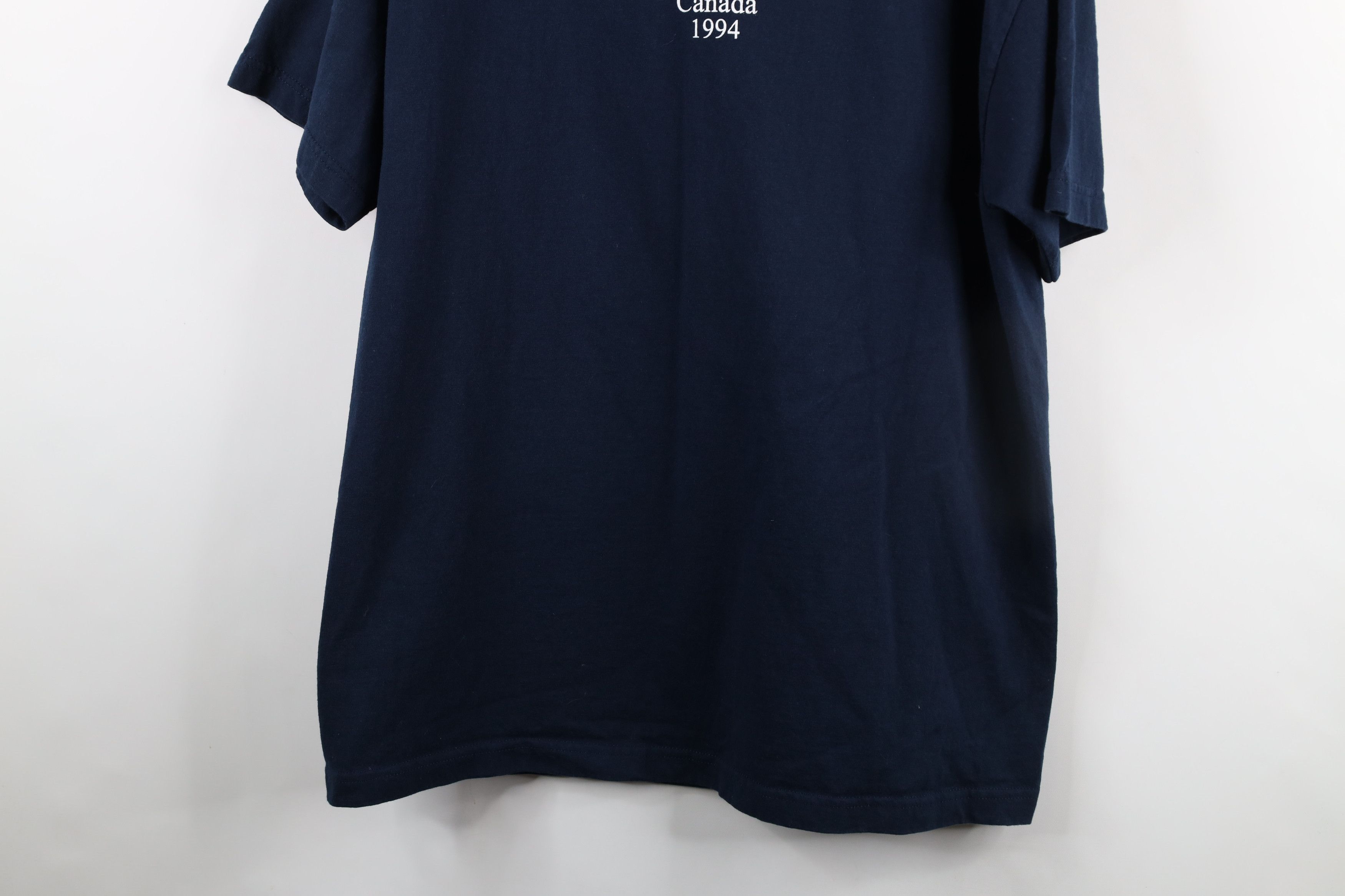 Vintage Vintage 90s Streetwear Windsor Canada T-Shirt Navy Blue Size US XL / EU 56 / 4 - 3 Thumbnail