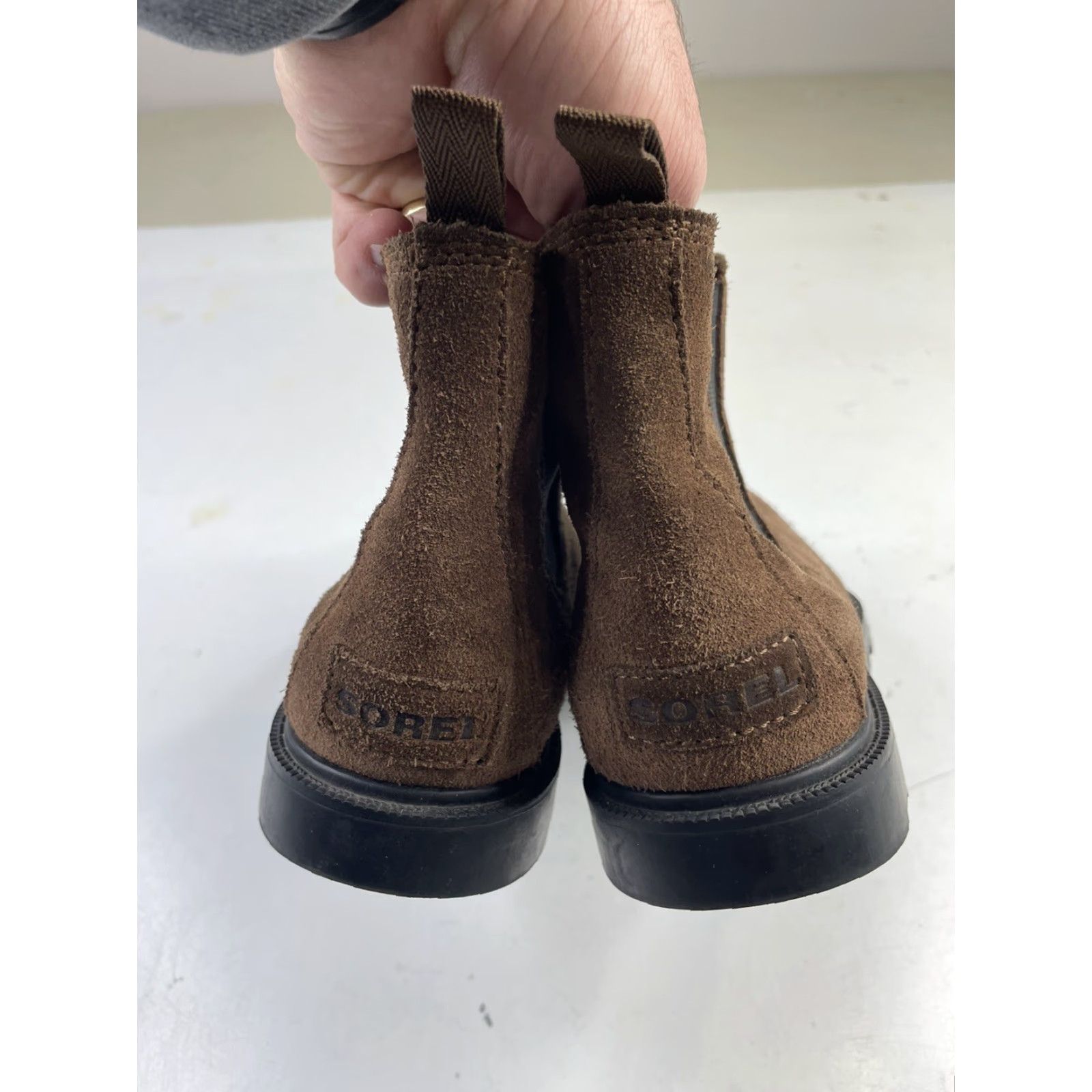 SOREL Sorel Ainsley Chelsea WP Boots Chelsea Waterproof Leather Ankle Boots Women’s Size 5 Brown High-Quality Comfort Cushioned Size US 4 / IT 34 - 4 Thumbnail