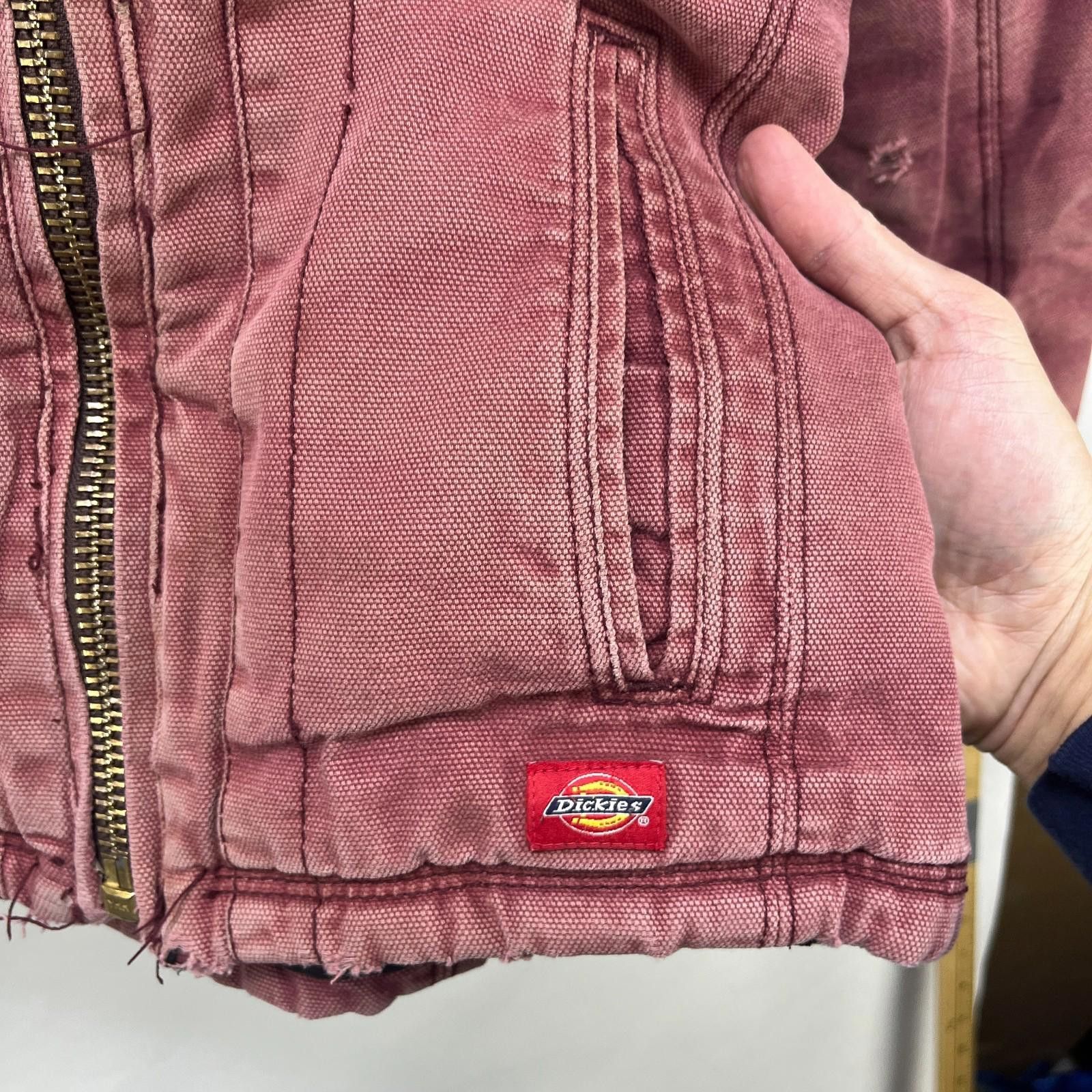 Dickies Vintage Dickies Hooded Sherpa Jacket Womens 9 Salmon Size M / US 6-8 / IT 42-44 - 4 Thumbnail