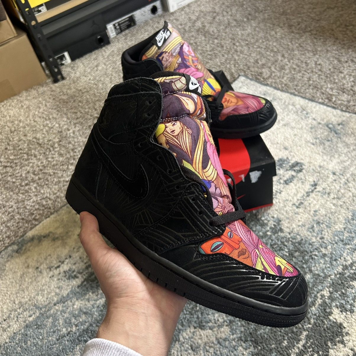 Nike AH7739-001 2017 AiR JORDAN 1 RETRO HiGH OG Los Primeros POMB Size US 9.5 / EU 42-43 - 7 Thumbnail