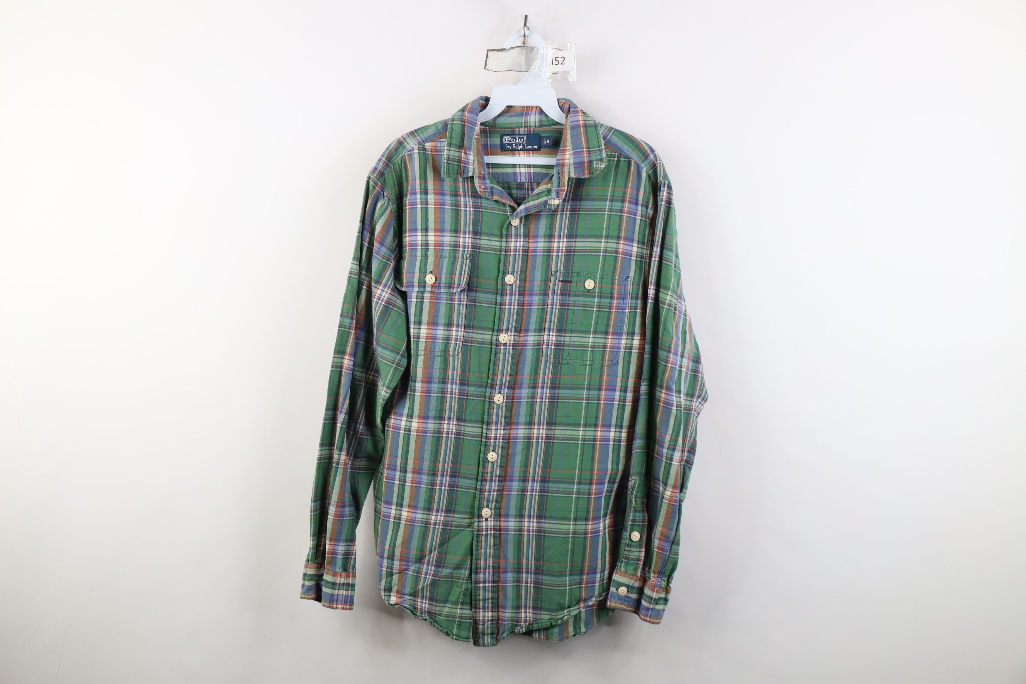 Ralph Lauren Vintage 90s Ralph Lauren Madras Plaid Flannel Button Shirt Size US M / EU 48-50 / 2 - 1 Thumbnail