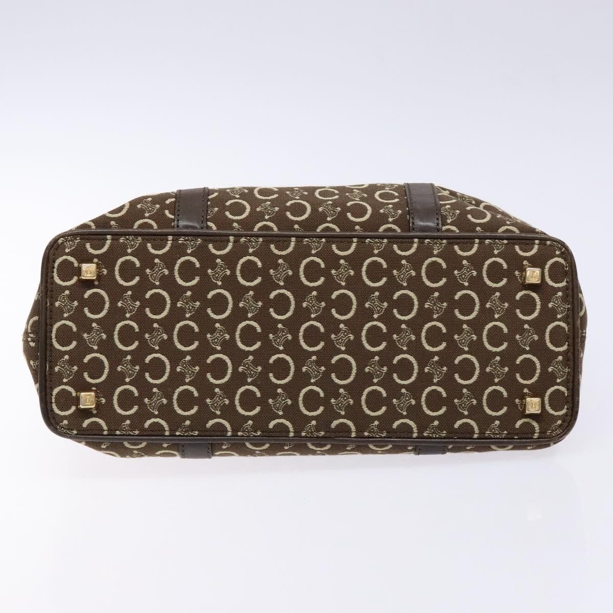 Celine CELINE C Macadam Canvas Hand Bag Brown Gold Size ONE SIZE - 9 Thumbnail