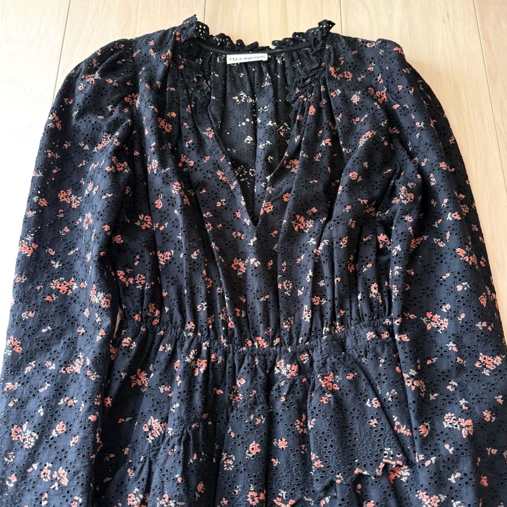 Ulla Johnson Ulla Johnson Dress Women's 0 Black Floral Glam Boho New York Designer Size XS / US 0-2 / IT 36-38 - 3 Thumbnail