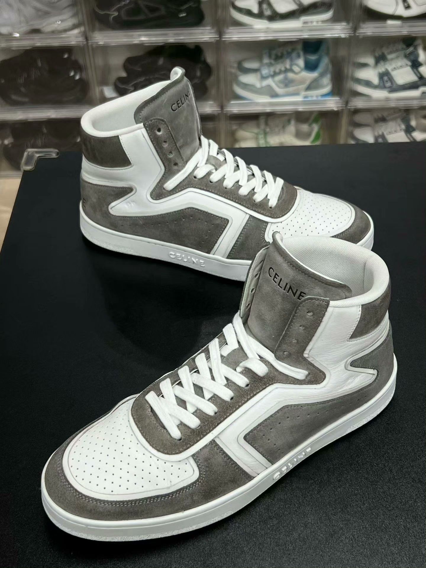 Celine Celine Suede Hitop Sneakers 42 Men Size US 9 / EU 42 - 1 Thumbnail