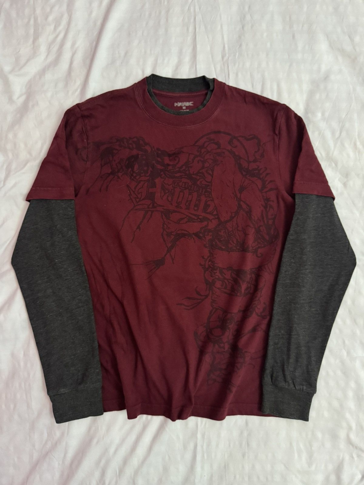 Tony Hawk 2000s Tony Hawk Skateboard Long Sleeve Double Layer Tees Size US M / EU 48-50 / 2 - 1 Thumbnail