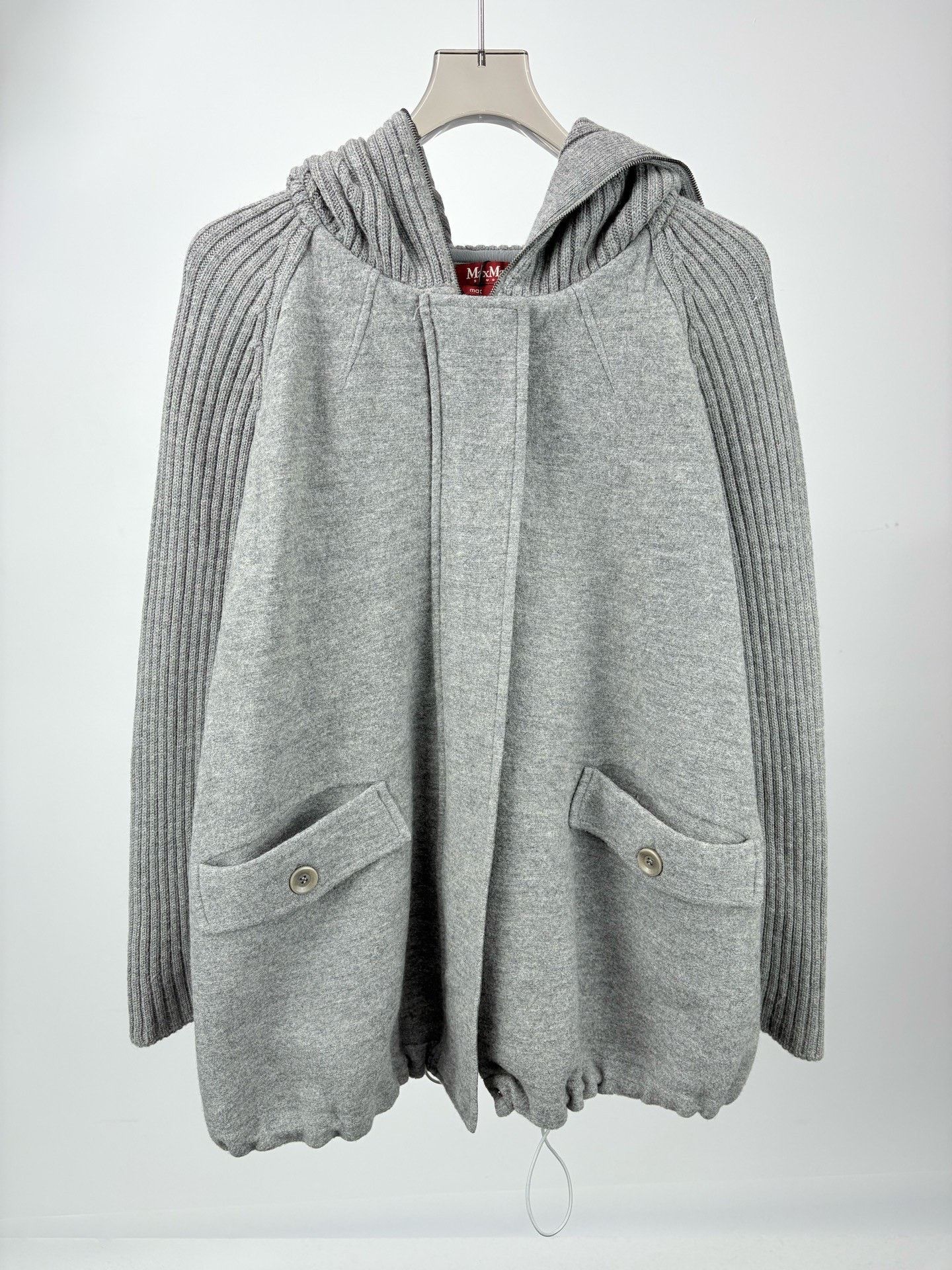Max Mara MAXMARA Wool Knit Sweater Coat Size M / US 6-8 / IT 42-44 - 1 Thumbnail