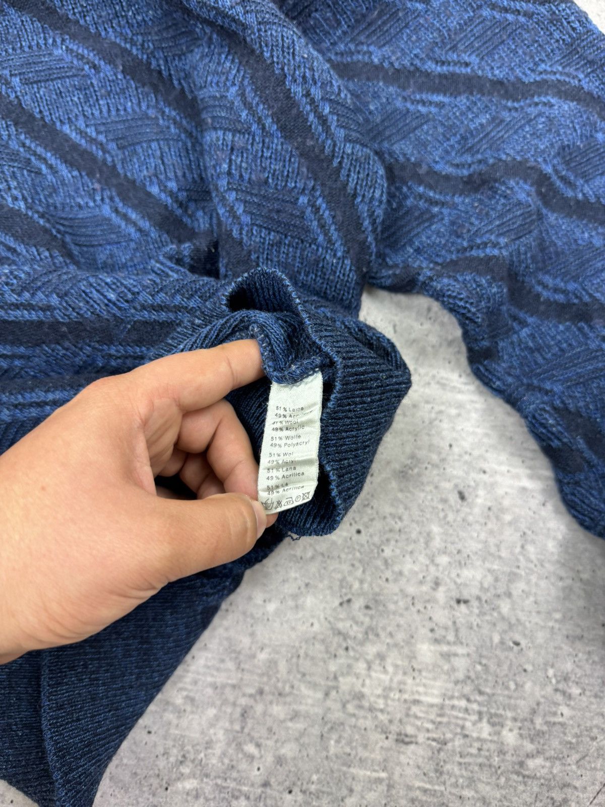 Lacoste Chemise Lacoste Vintage 90’s Style Wool Blue Sweater Men L Size US L / EU 52-54 / 3 - 11 Thumbnail
