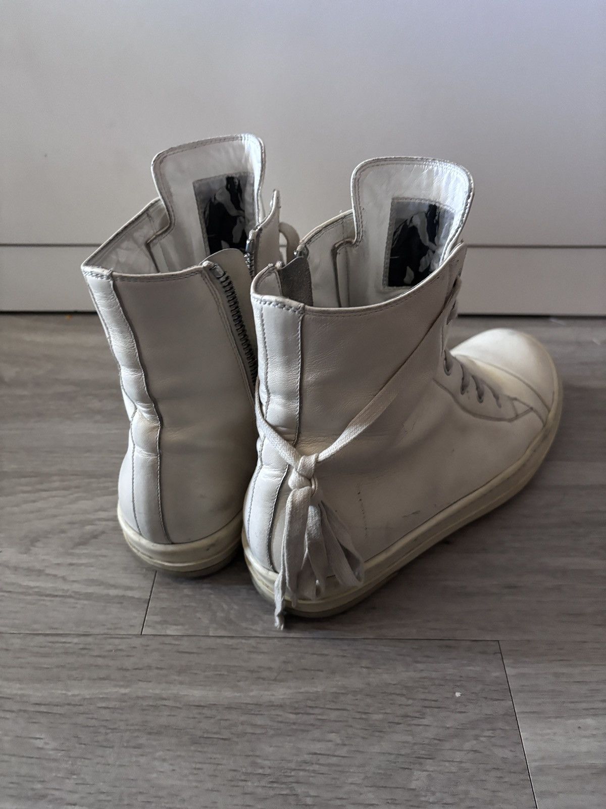 Rick Owens Mainline Ramone High Milk White Size US 8 / EU 41 - 2 Thumbnail