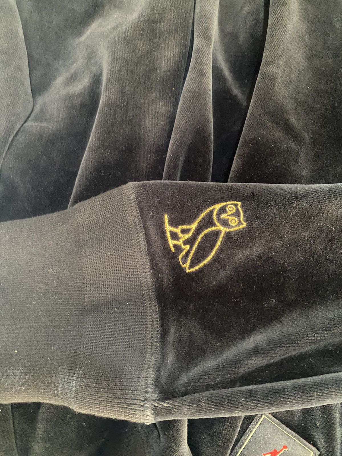 Jordan Brand Jordan X OVO Velour Tracksuit Sweatshirt, XL, black used, Size US XL / EU 56 / 4 - 15 Thumbnail